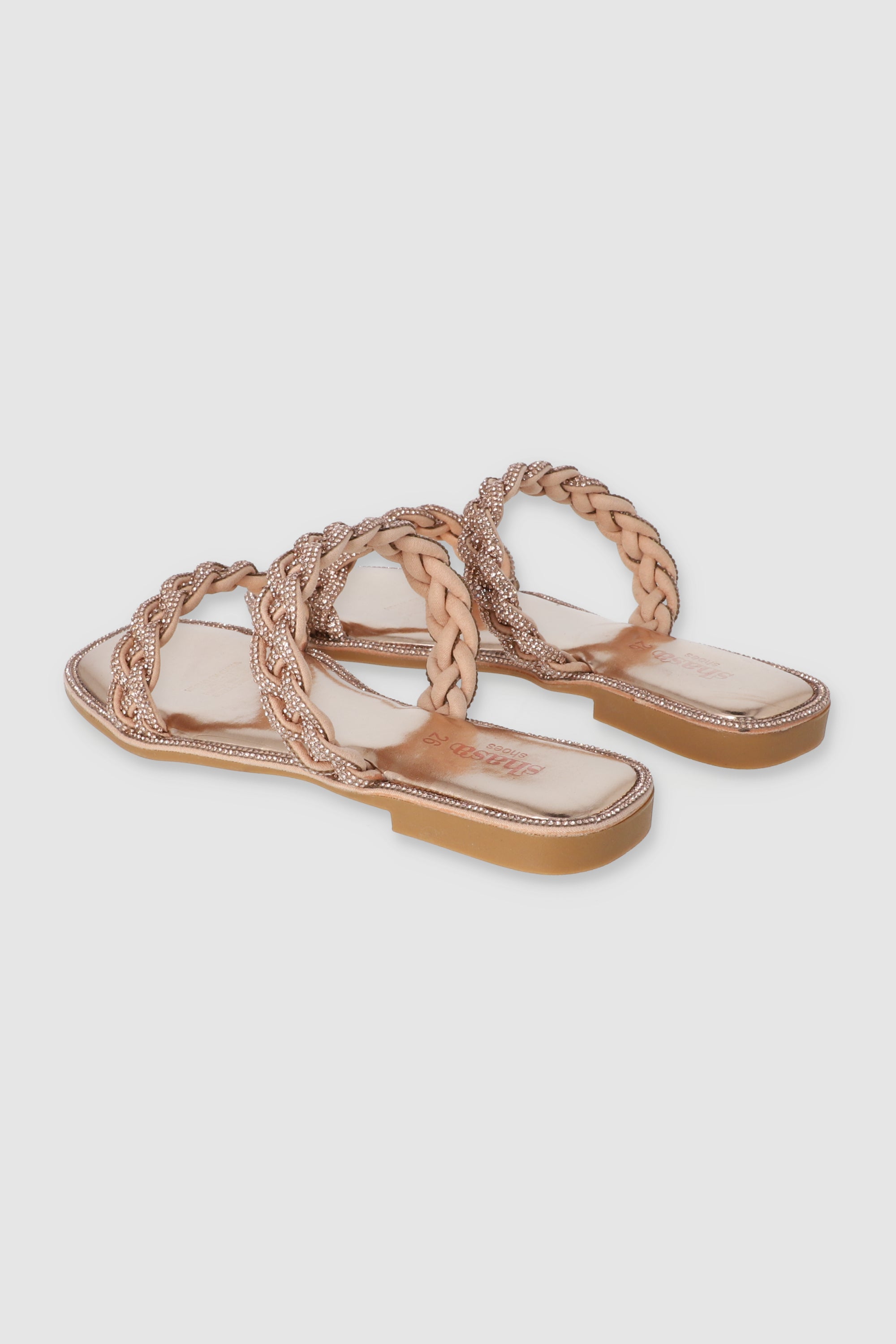 Sandalia Trenza Cerco Brillos