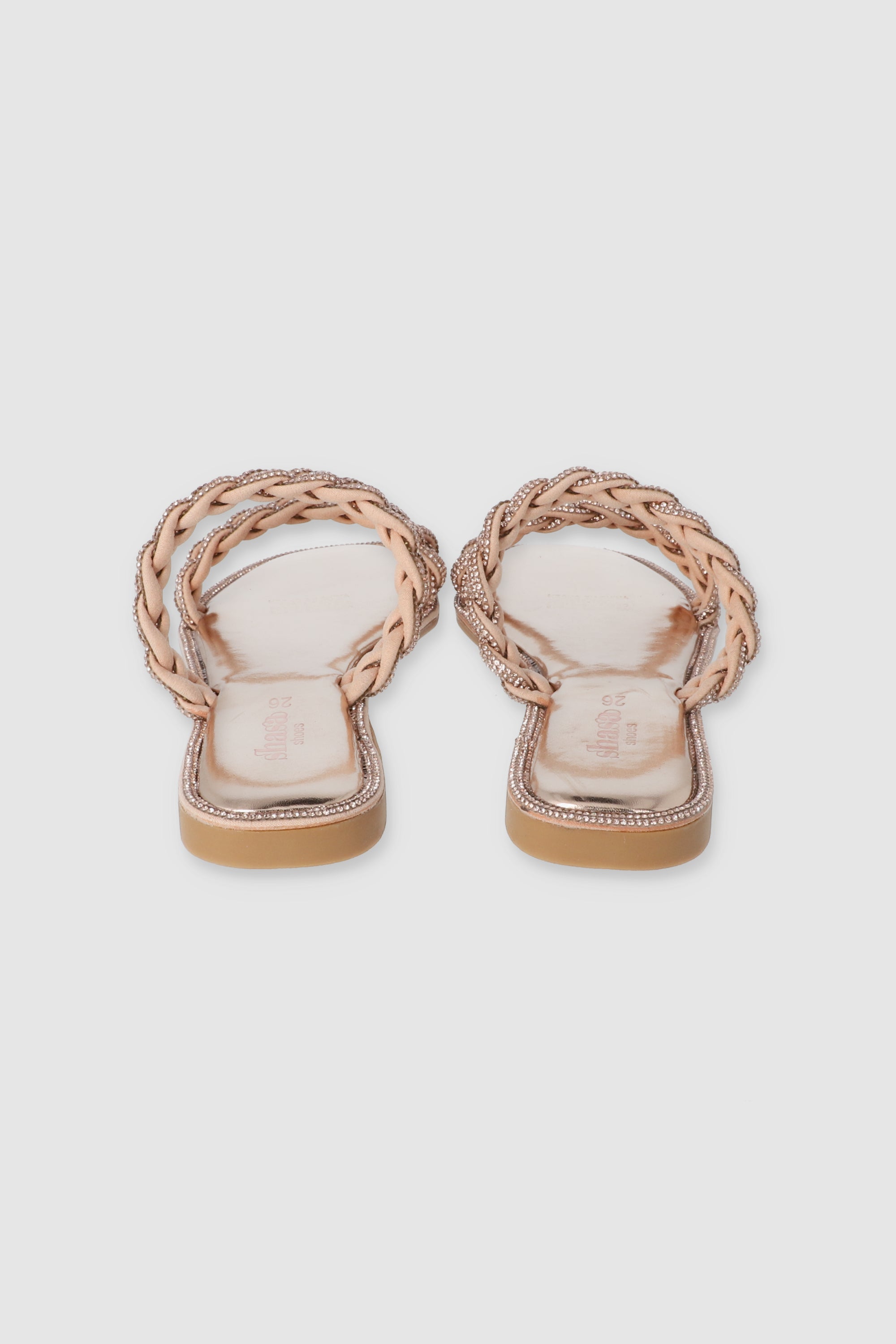 Sandalia Trenza Cerco Brillos