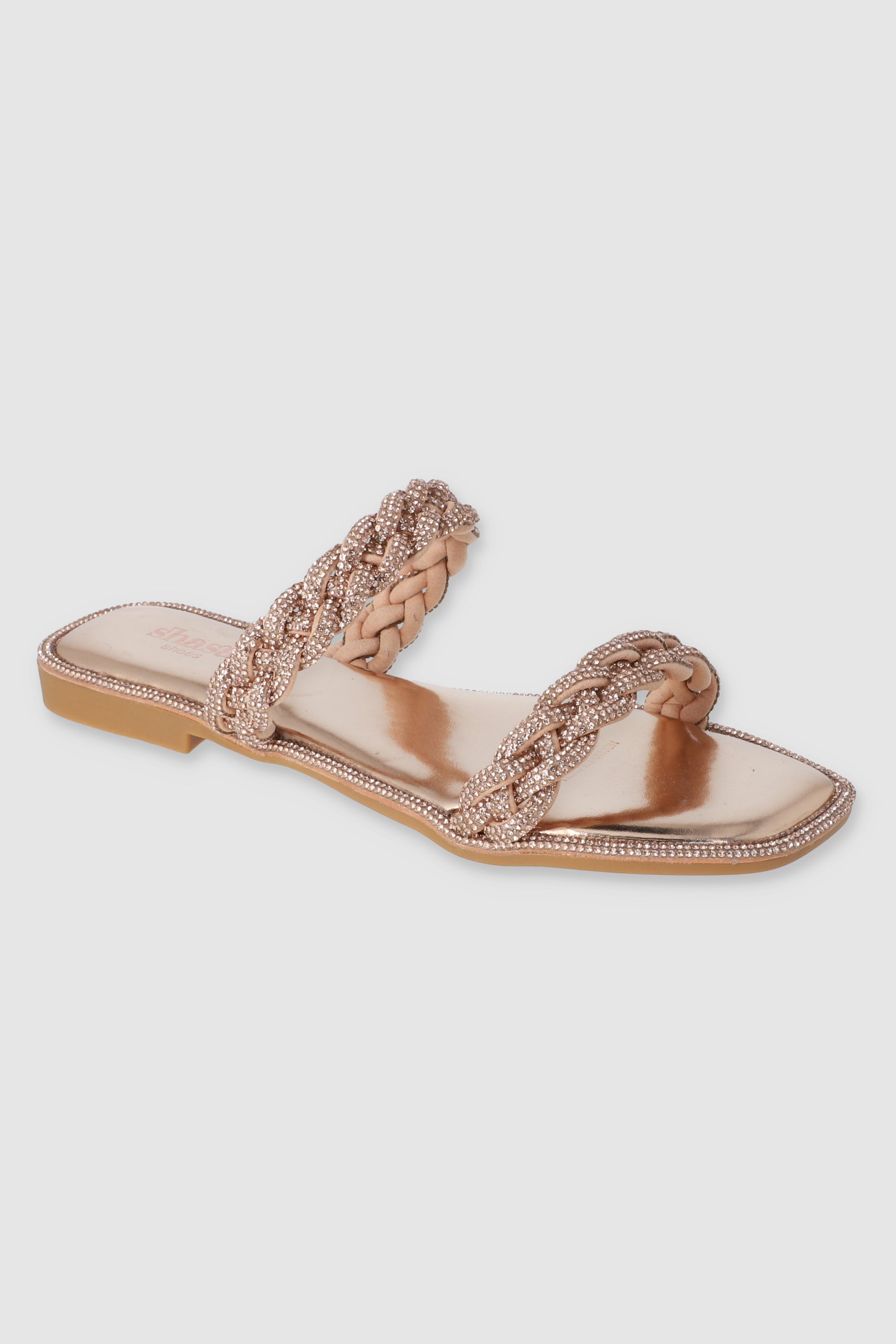 Sandalia Trenza Cerco Brillos