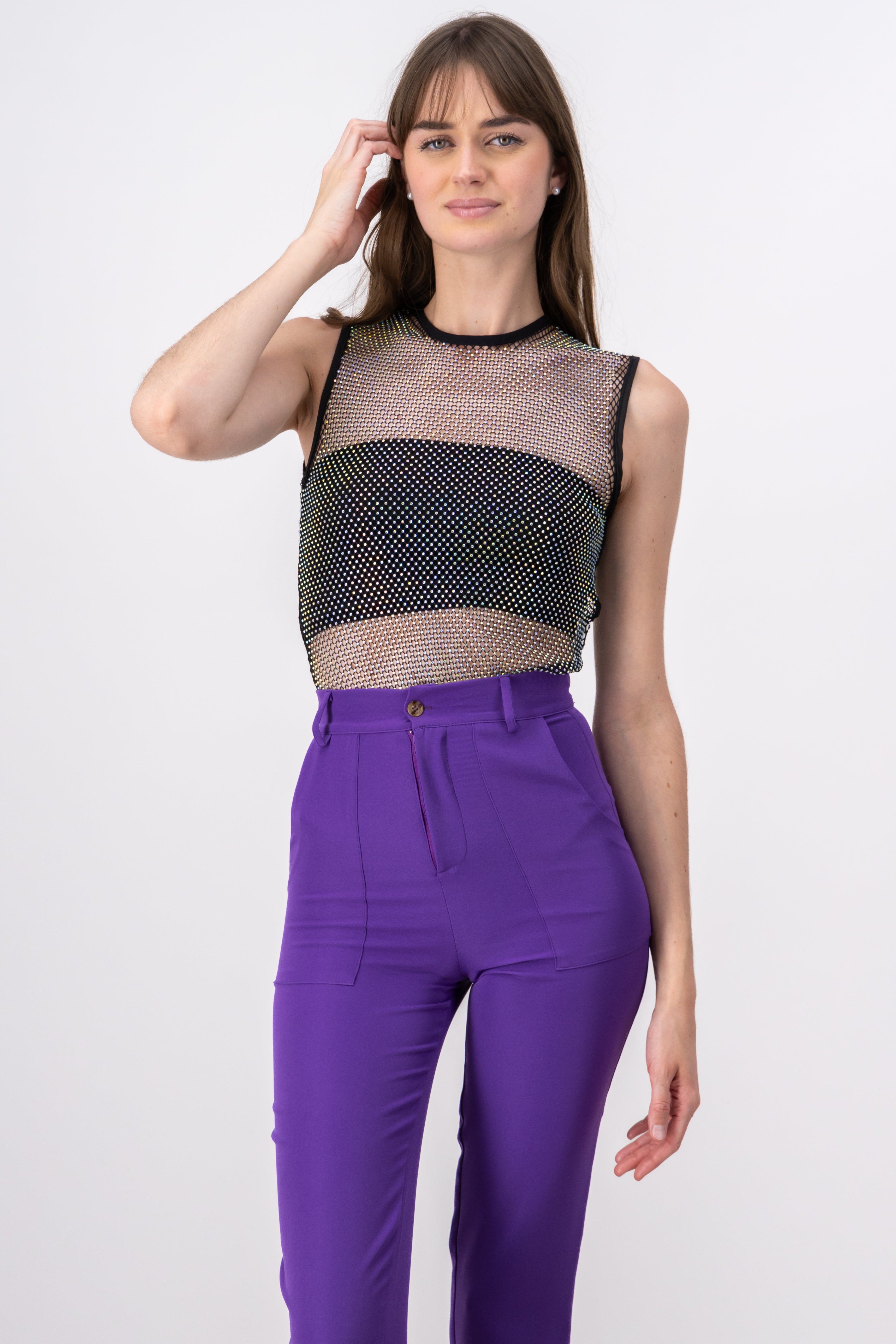 Bodysuit red pedrería