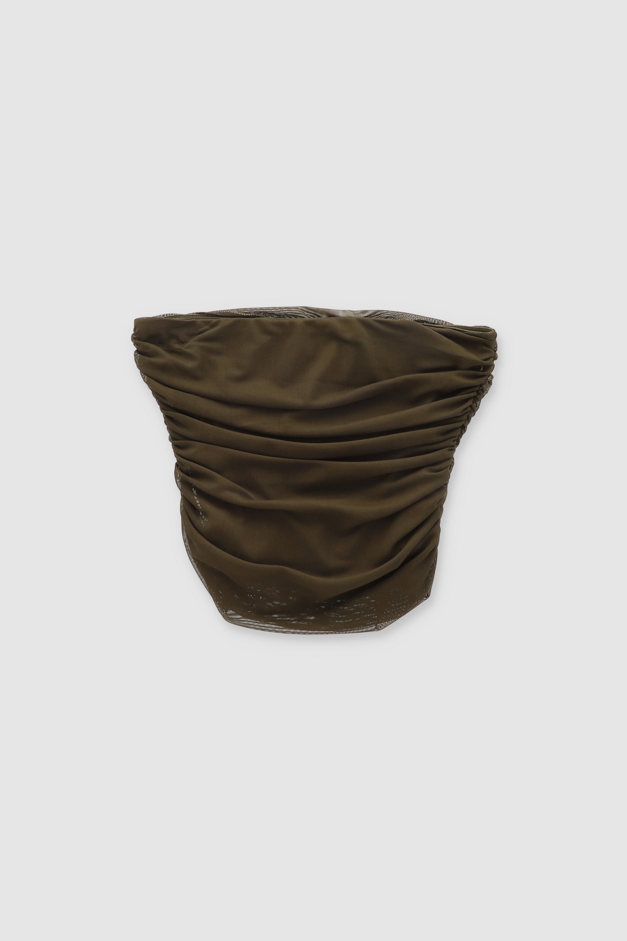 Top Tubo Mesh Fruncido