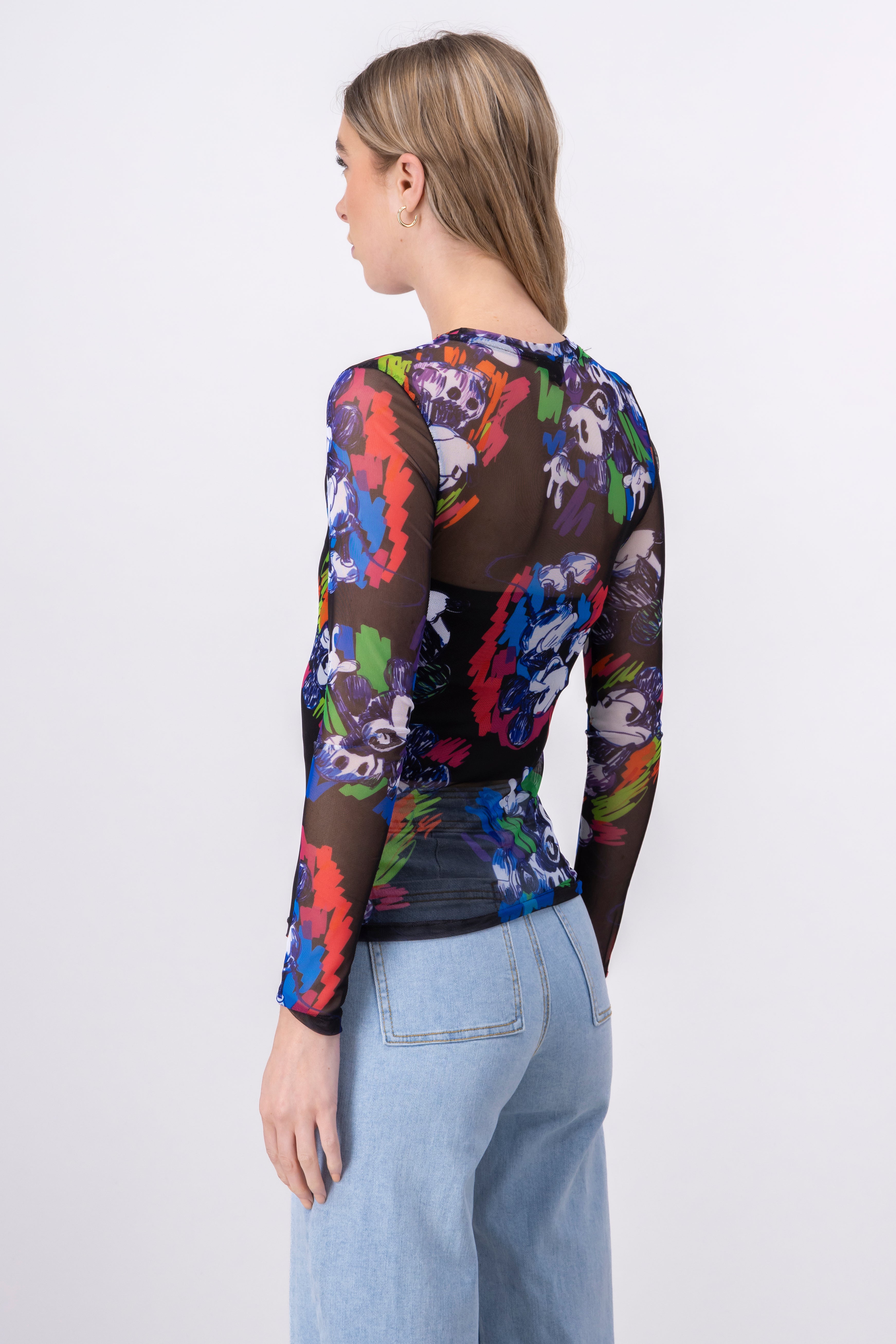 Playera mesh Mickey Mouse