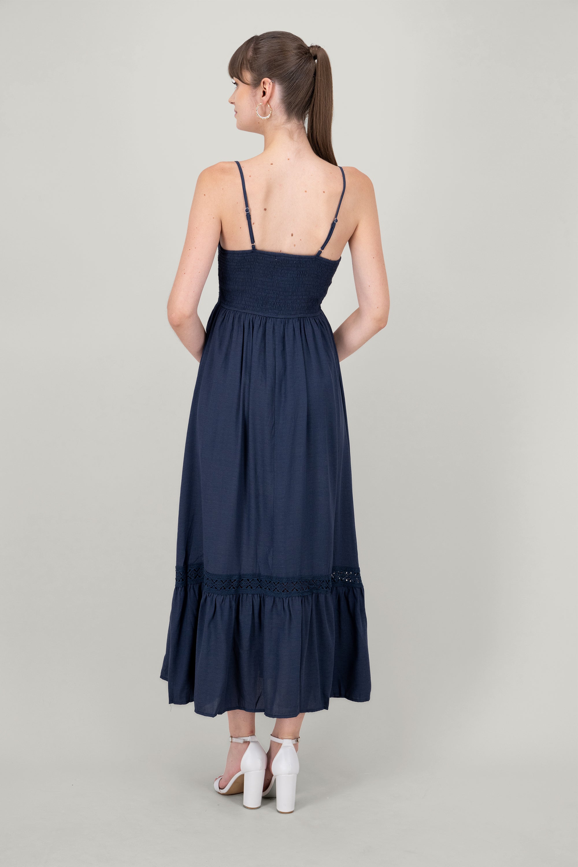 Vestido Maxi Detalles Crochet