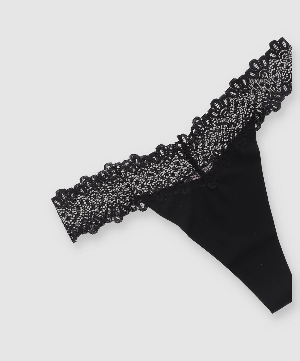 Tanga seamless detalle encaje