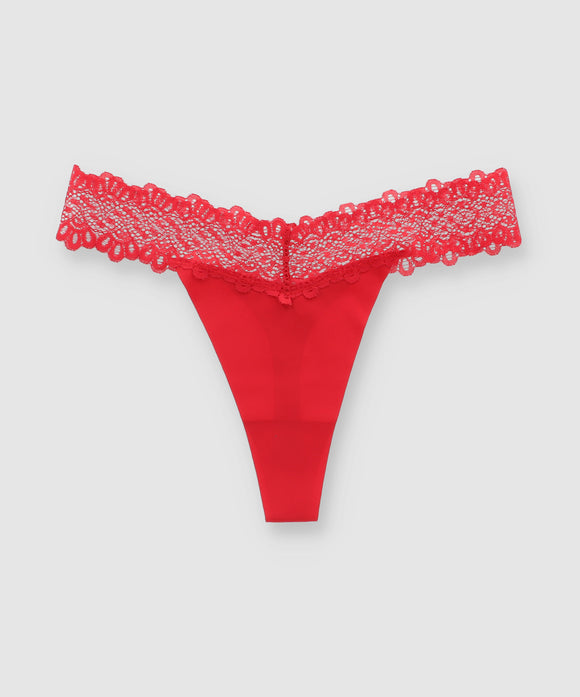 Tanga seamless detalle encaje