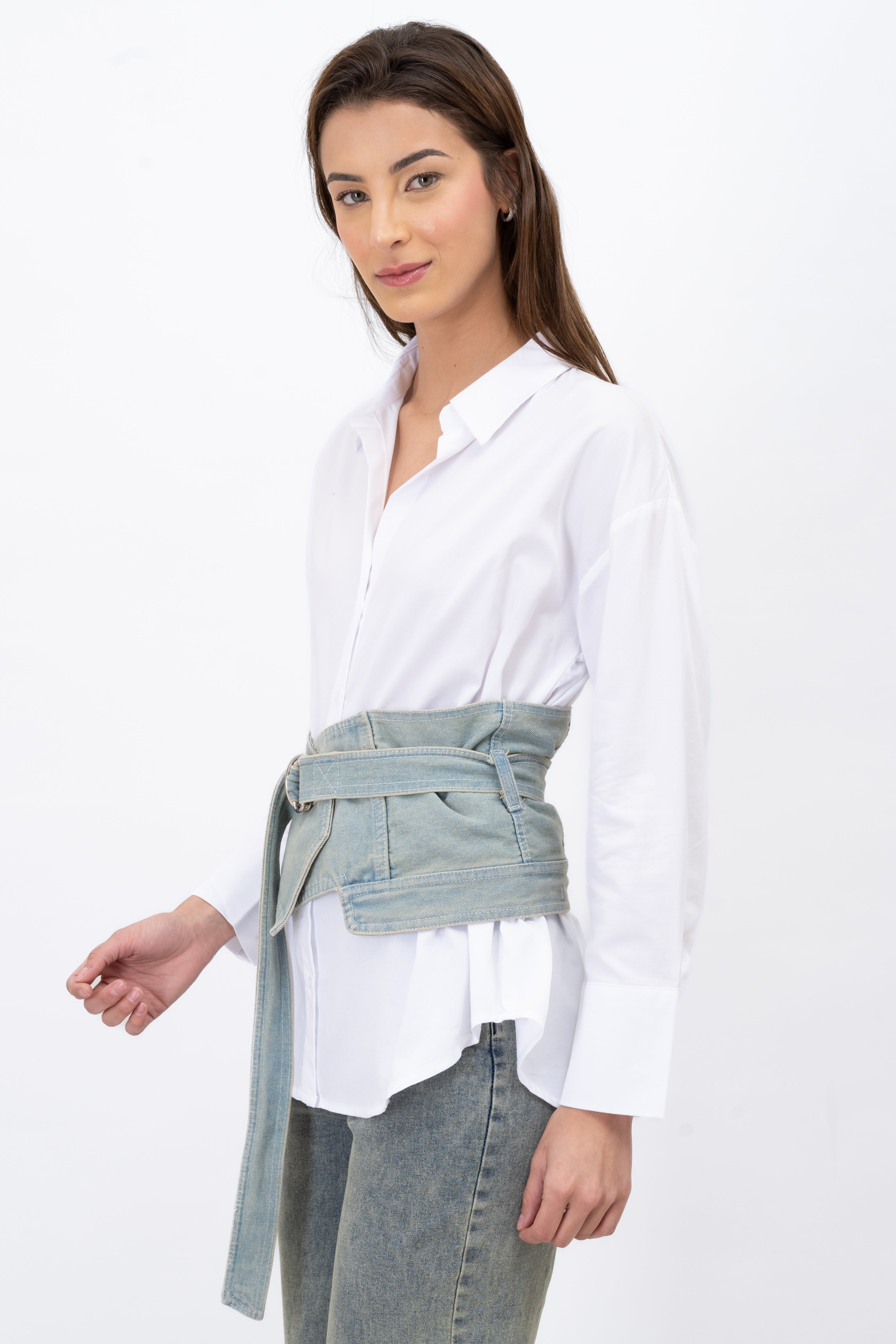 Cinturón Ancho Denim