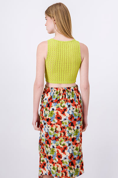 Top tejido cuello redondo