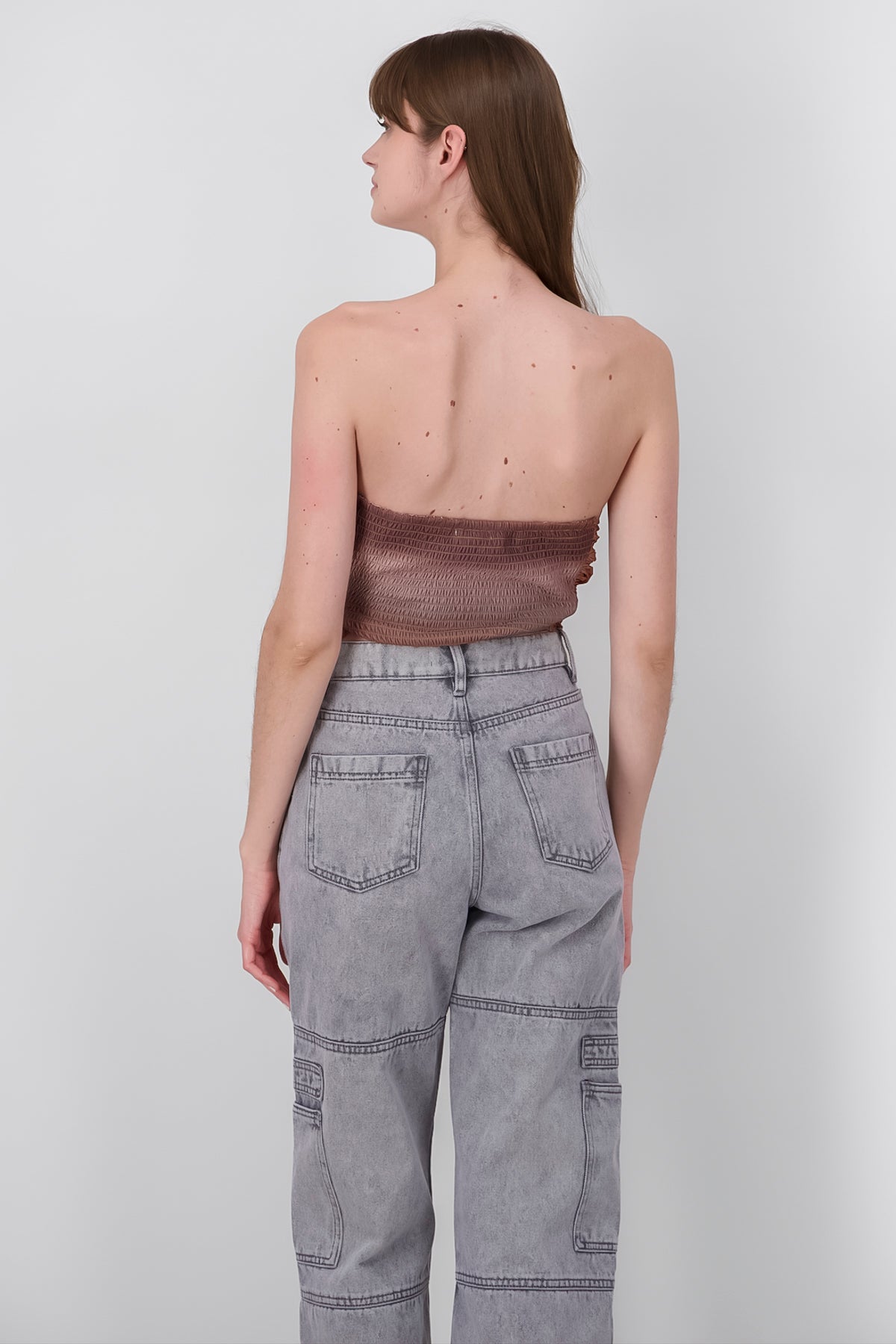 Top strapless degradado