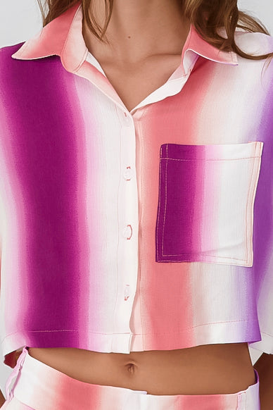Camisa crop ligera colores
