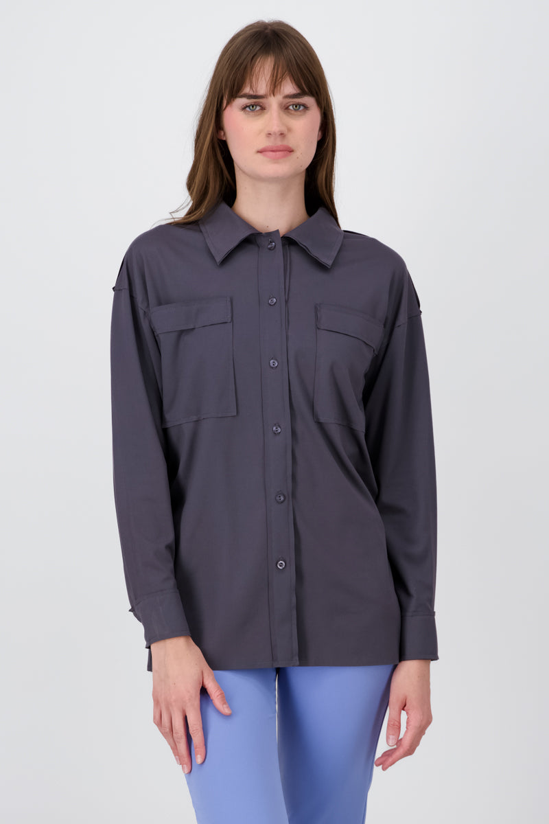 Sobrecamisa larga fluida