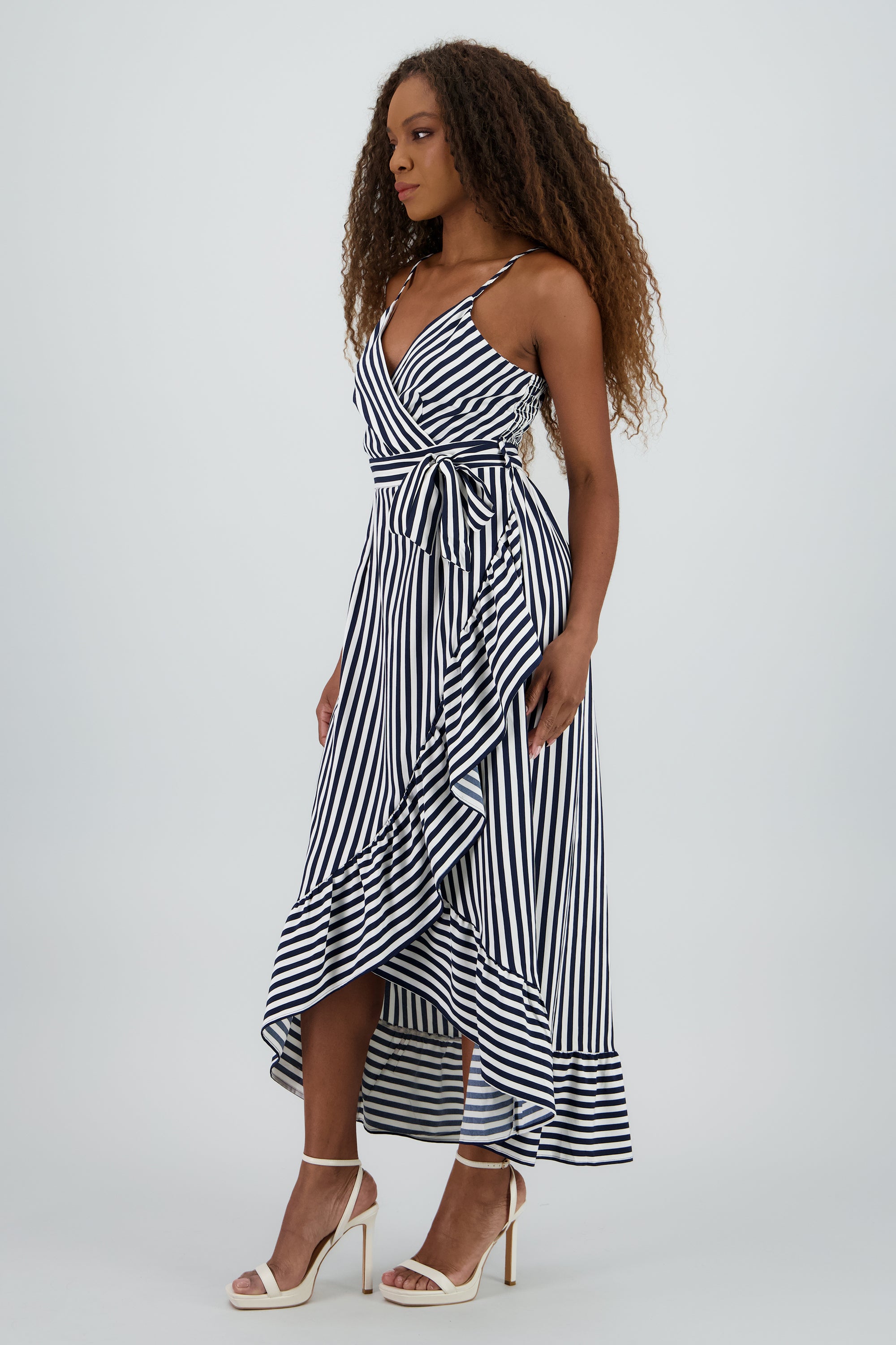 Vestido Midi Olanes Rayas Hypsters