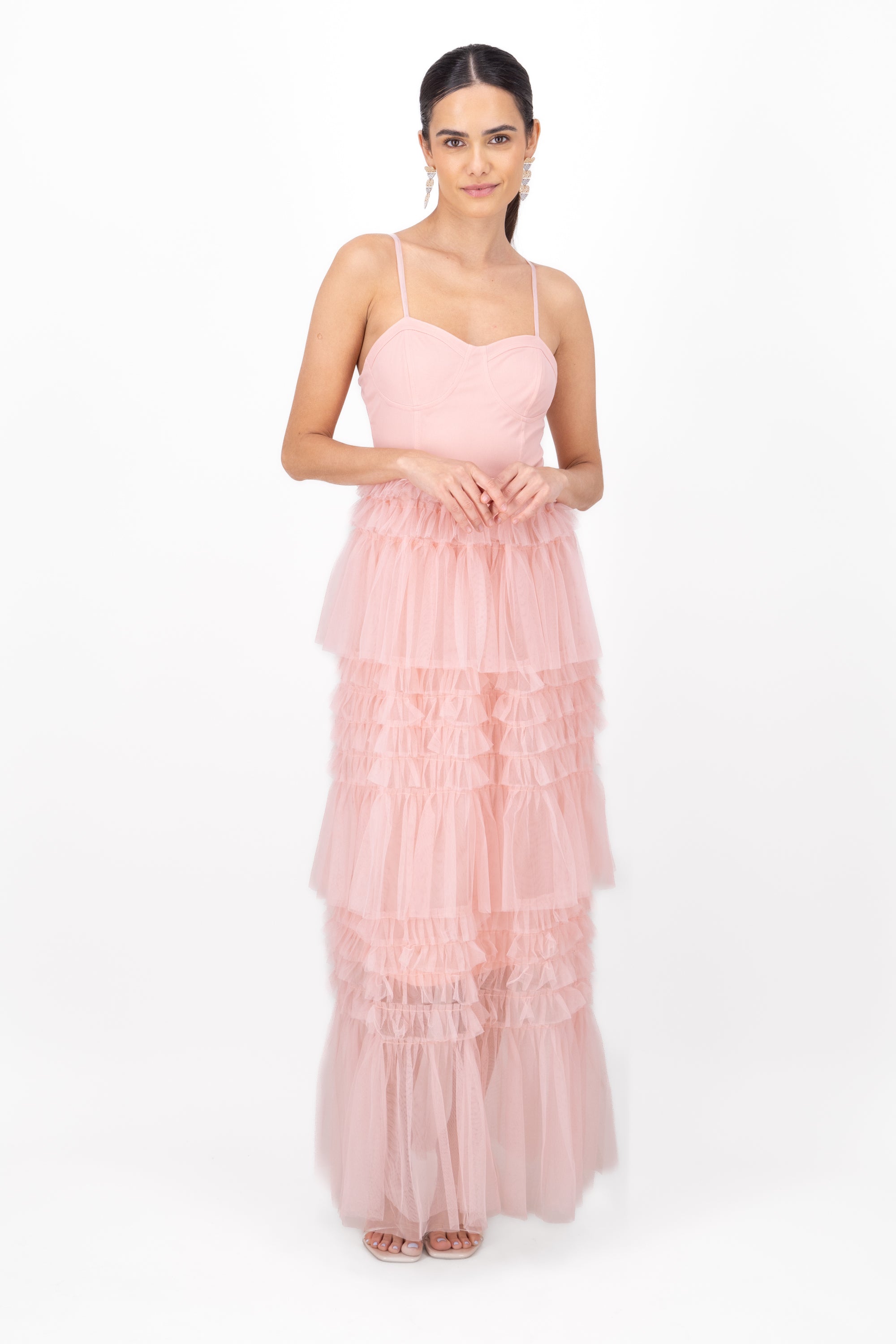 Maxi vestido mesh olanes - Main Image