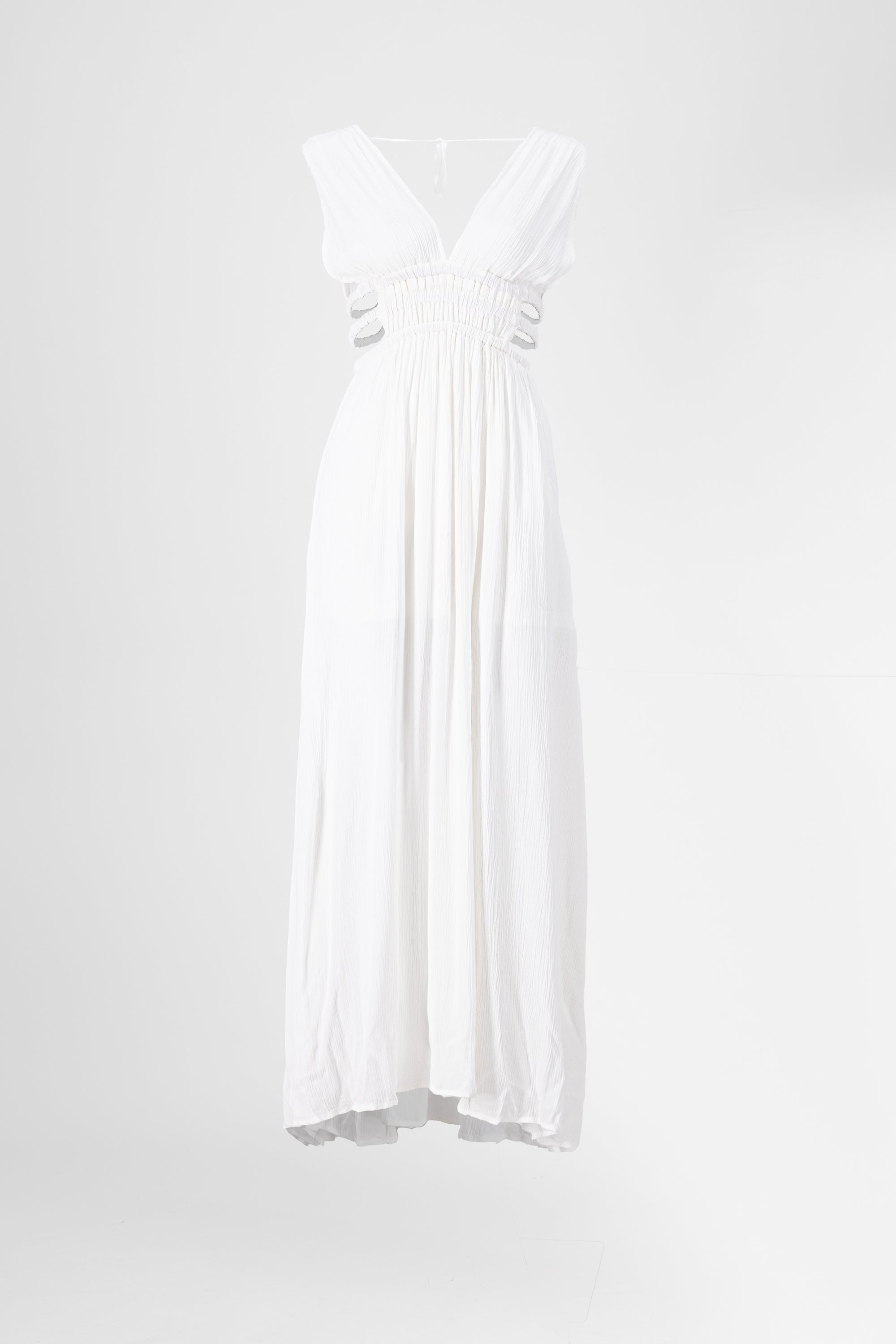 Vestido Maxi Con Detalle De Cut Outs Liso