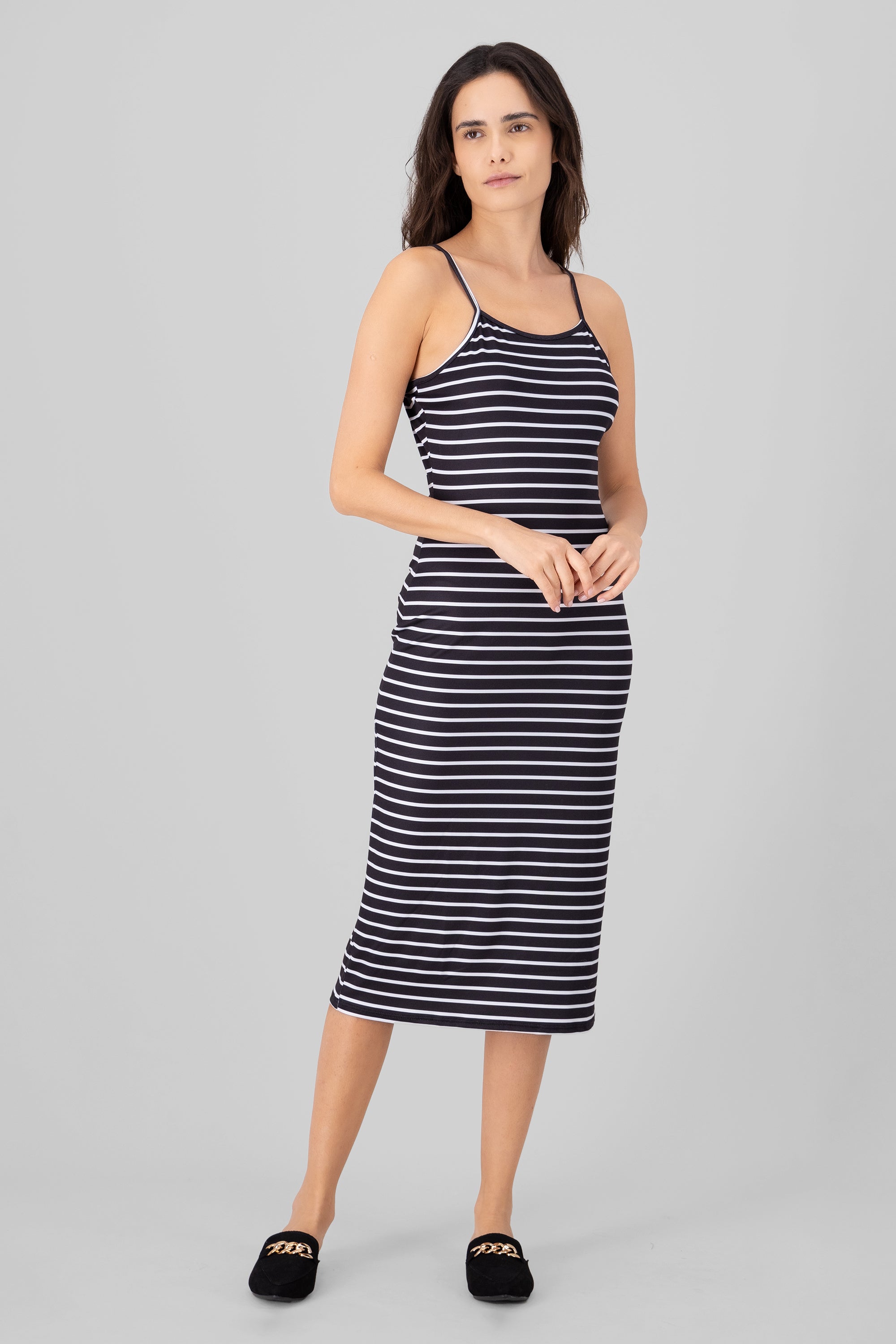 Maxi Vestido Outfits Con Vestido Rayado Vestido Maxi Tirantes Rayas