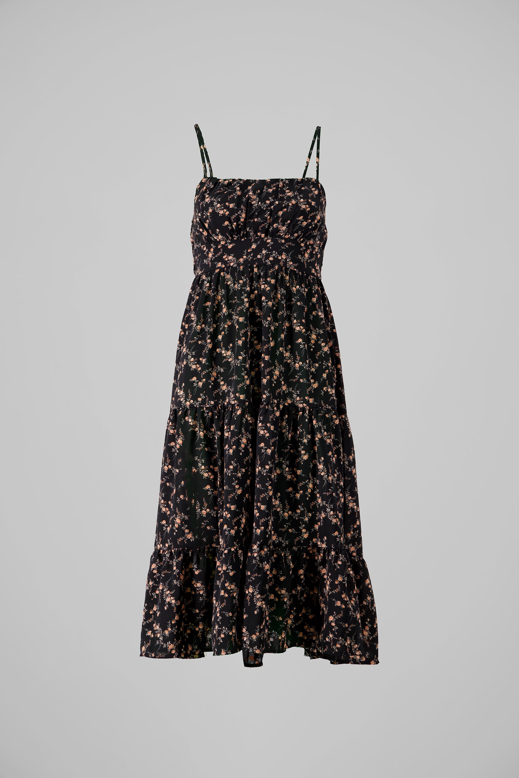 Vestido midi flores