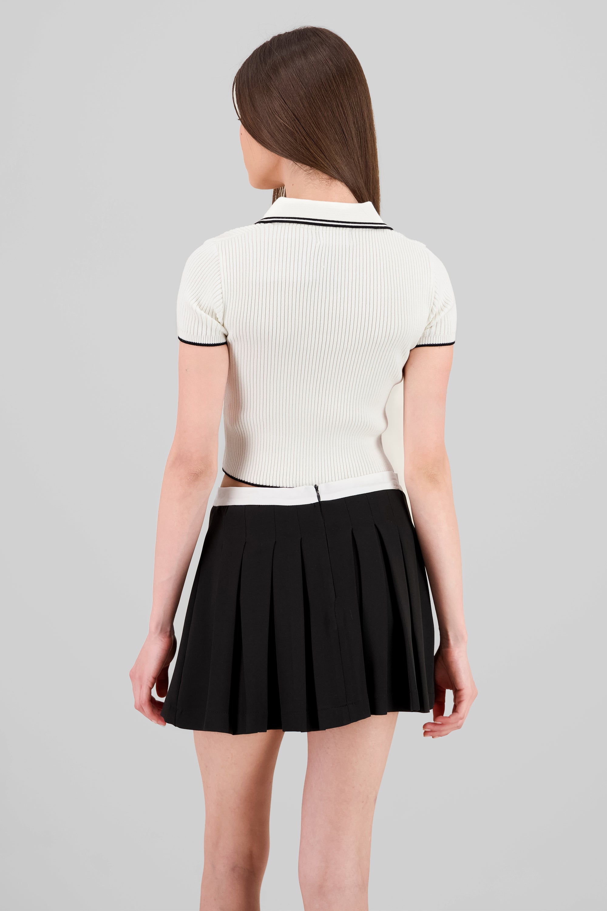 Top polo tejido contraste color Hypsters