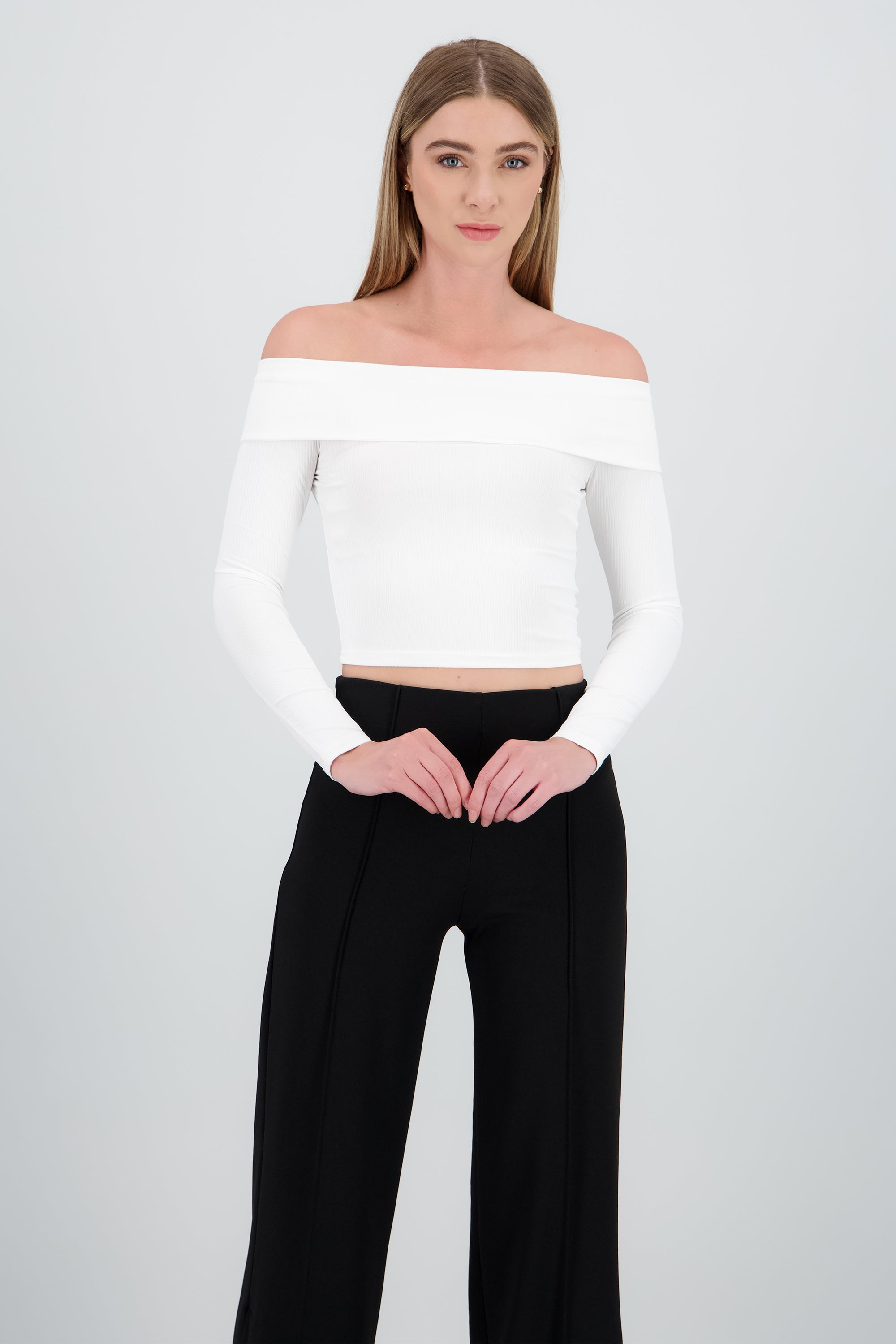 Blusa Blanca Promod Camisas Mujer Blusa Blanca Hombros