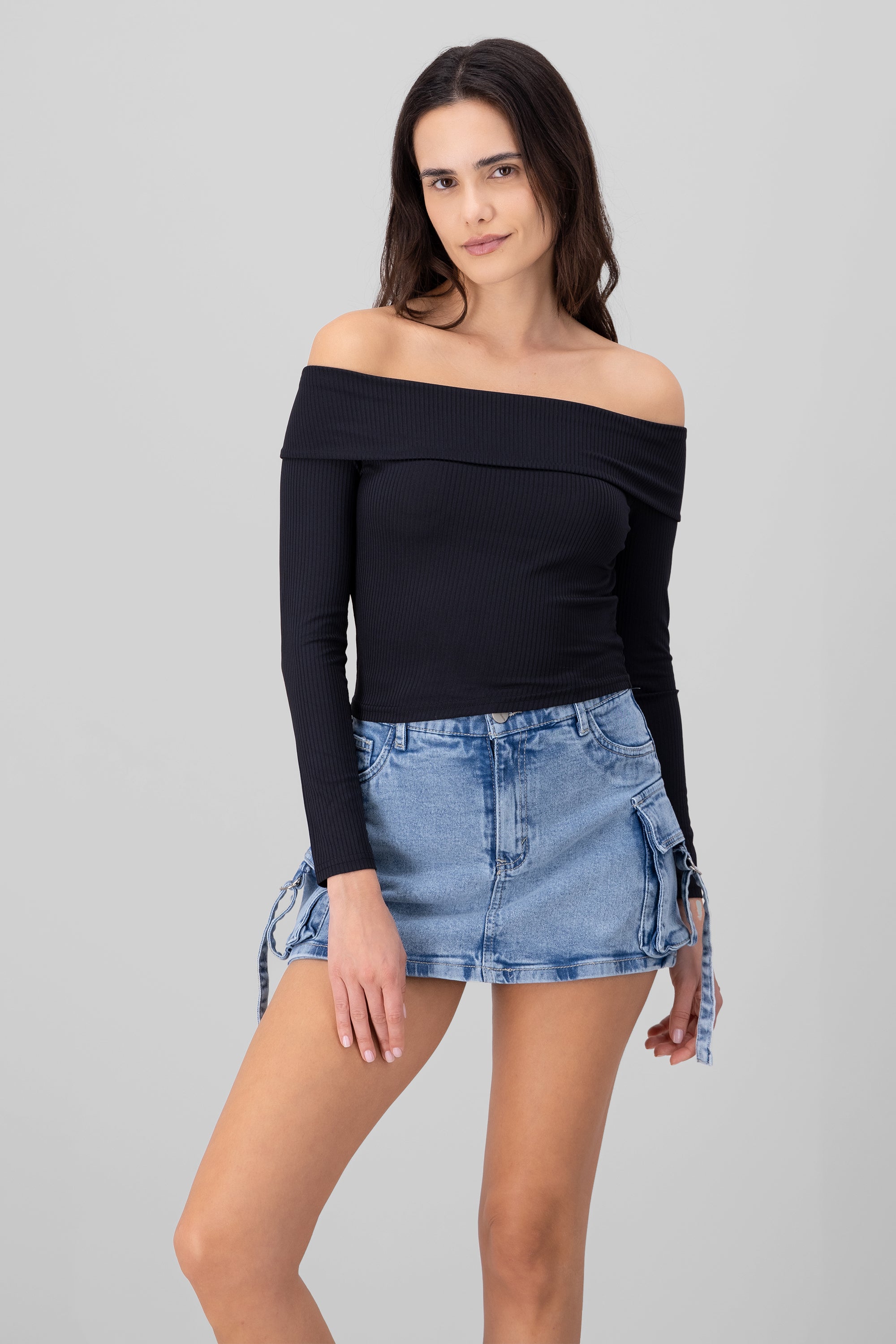 Moda Blusa Hombro Caido Camiseta Hombro Caido Mujer Outlet
