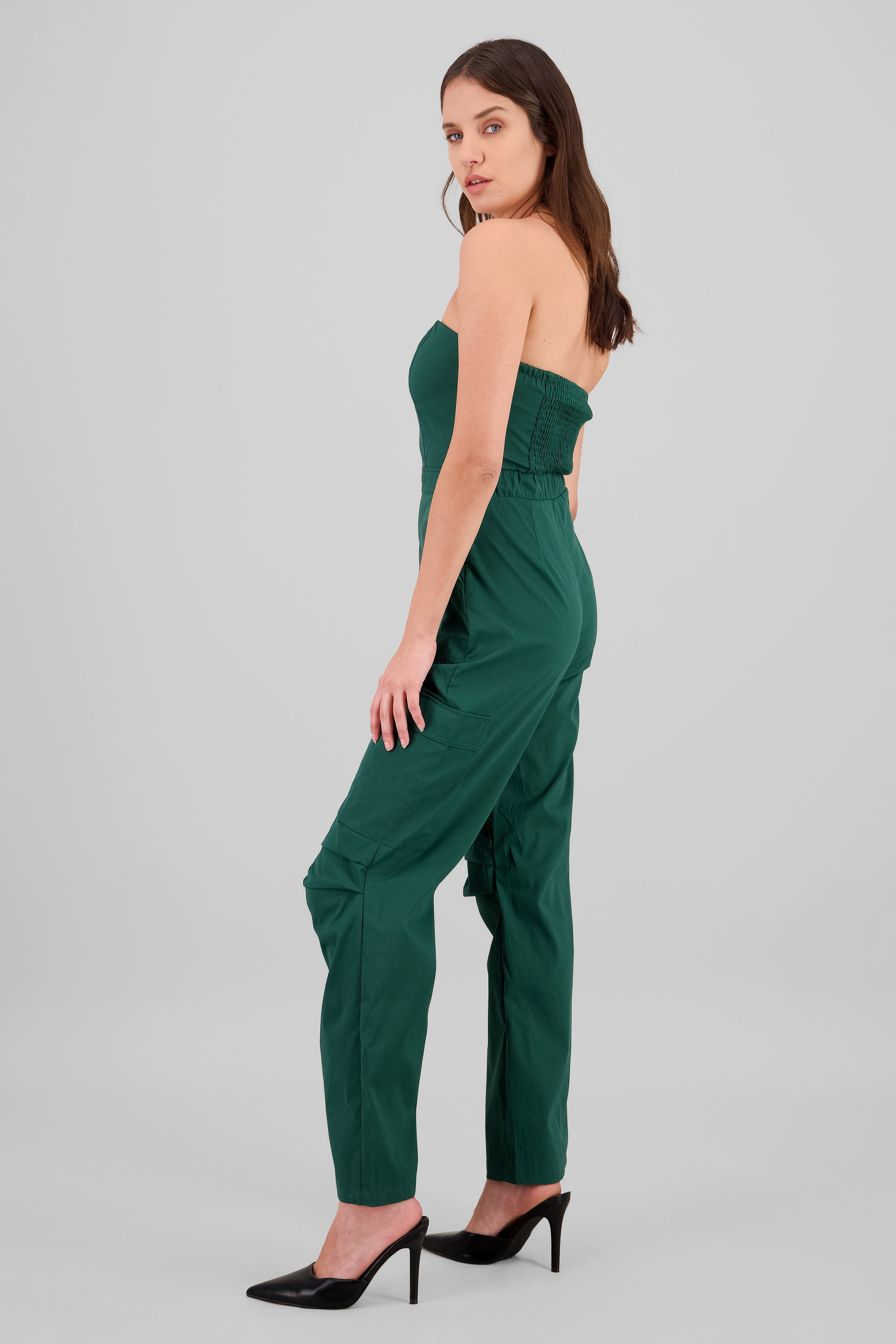 Jumpsuit Strapless Cargo