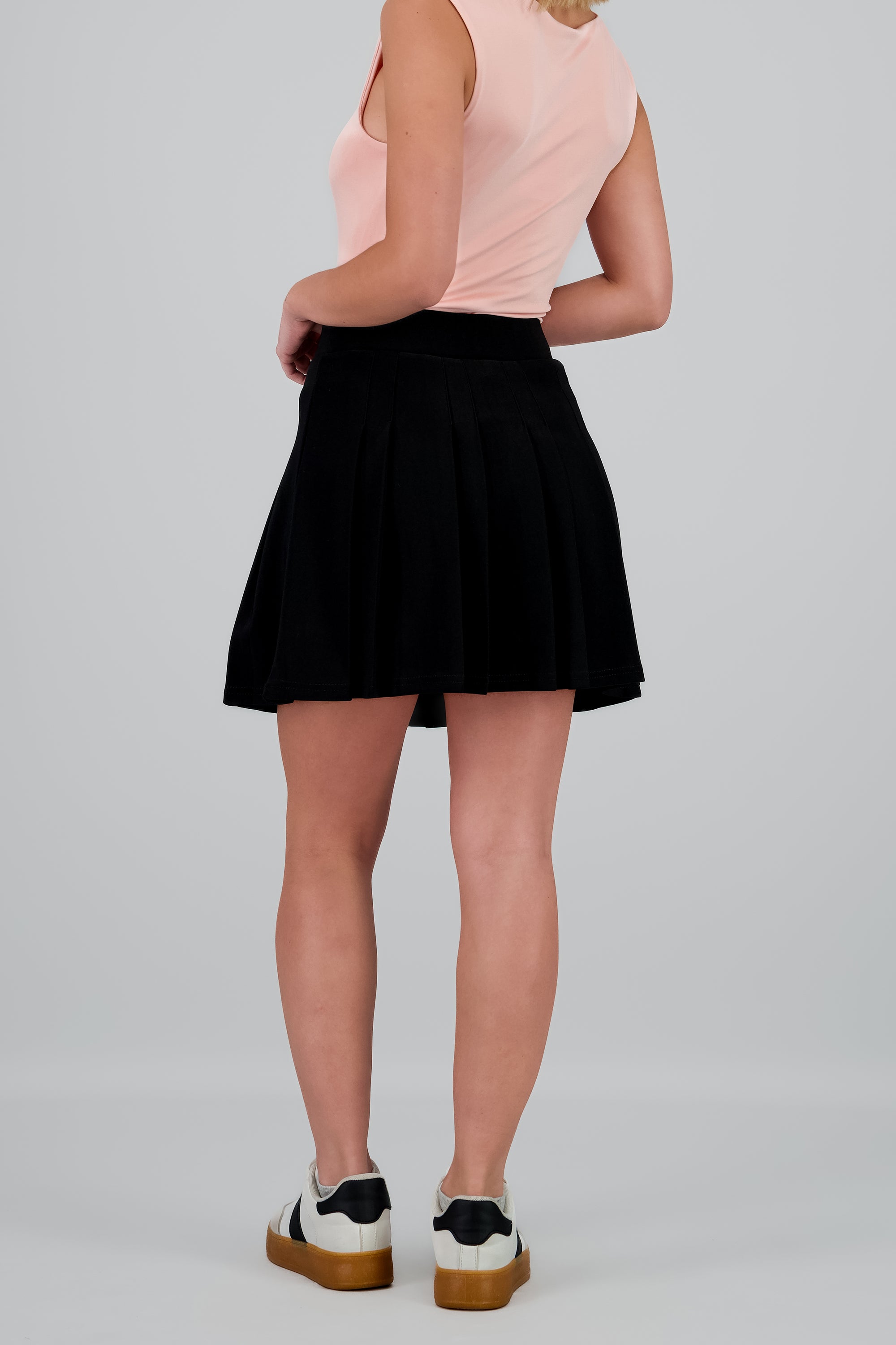 Falda tableada mini