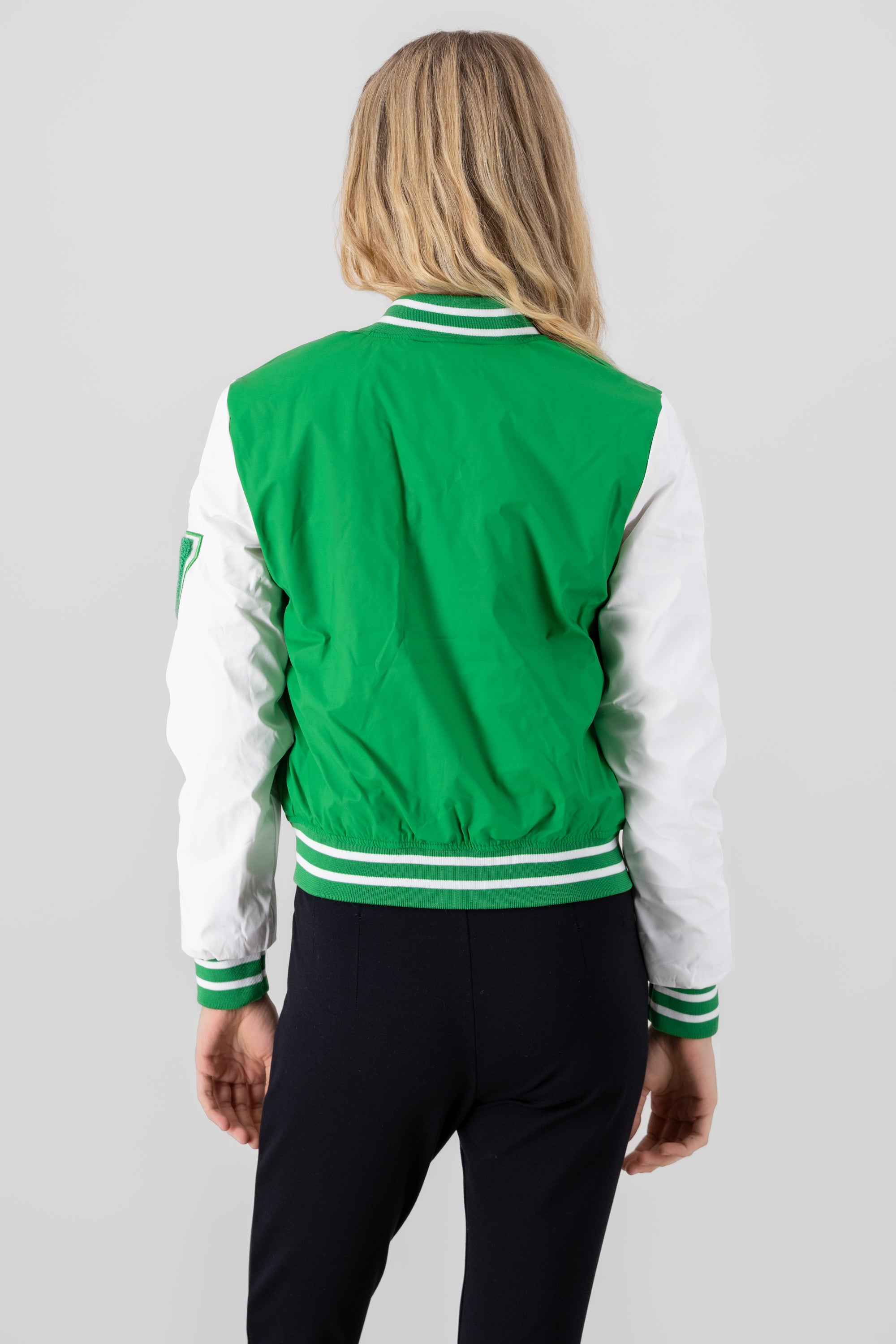 Bomber letras manga larga