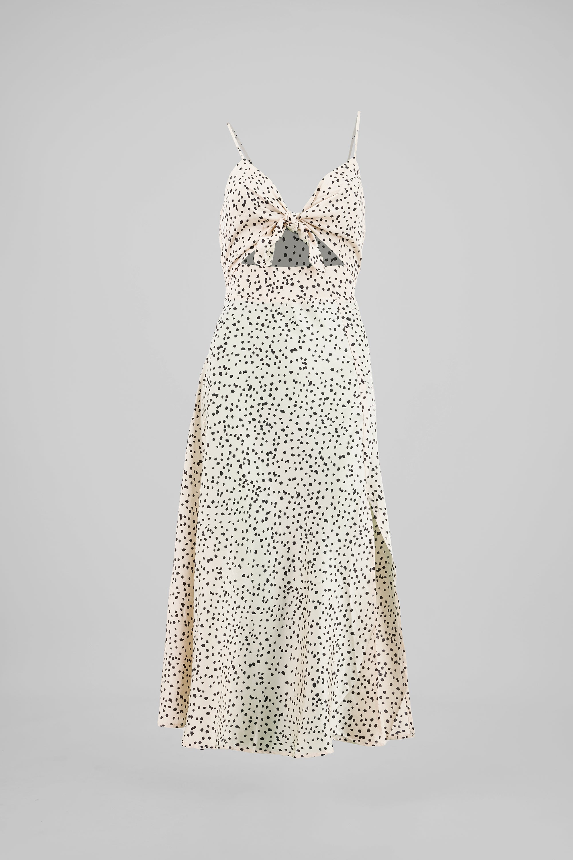 Vestido midi animal print