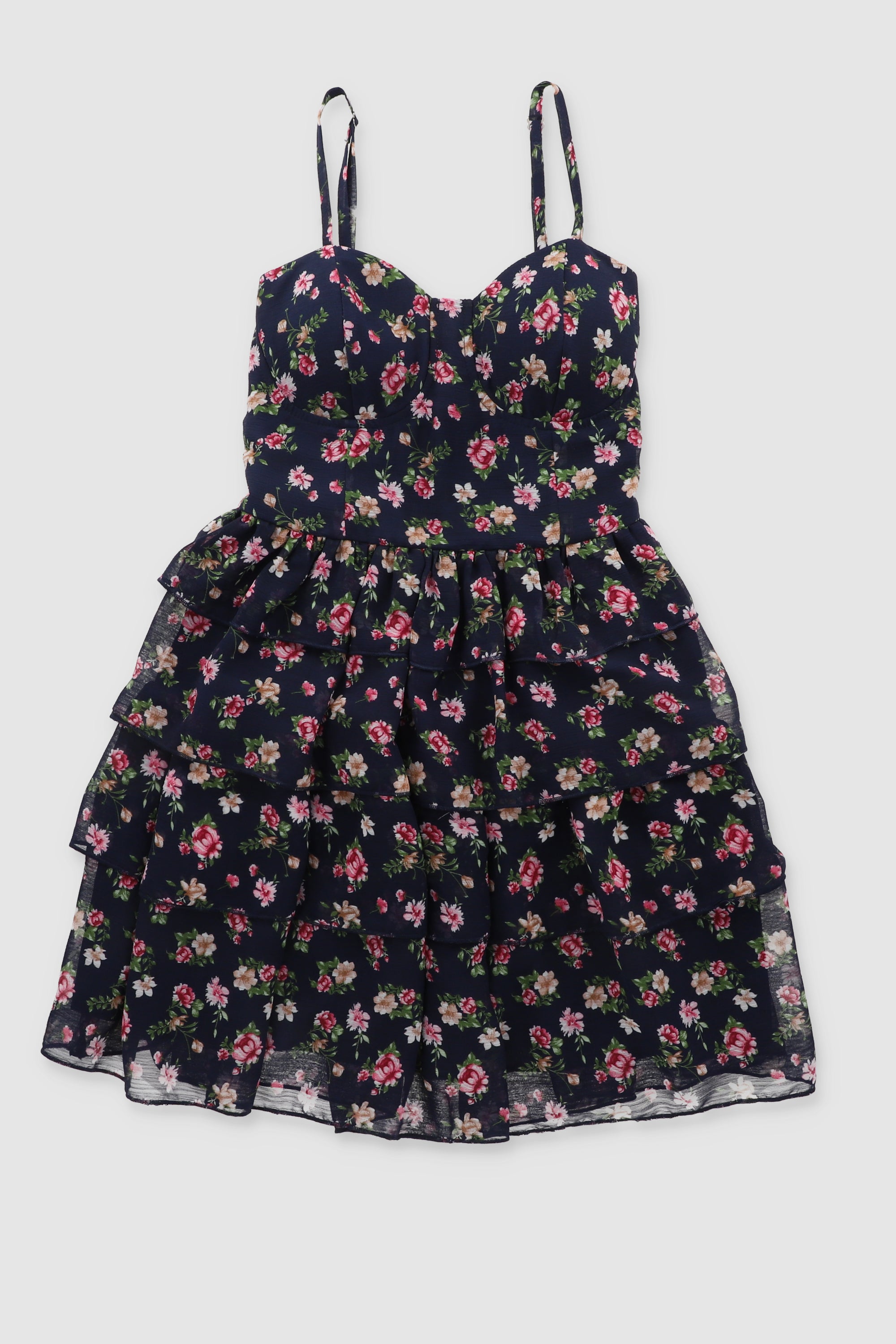 Vestido mini tirantes detalle copas