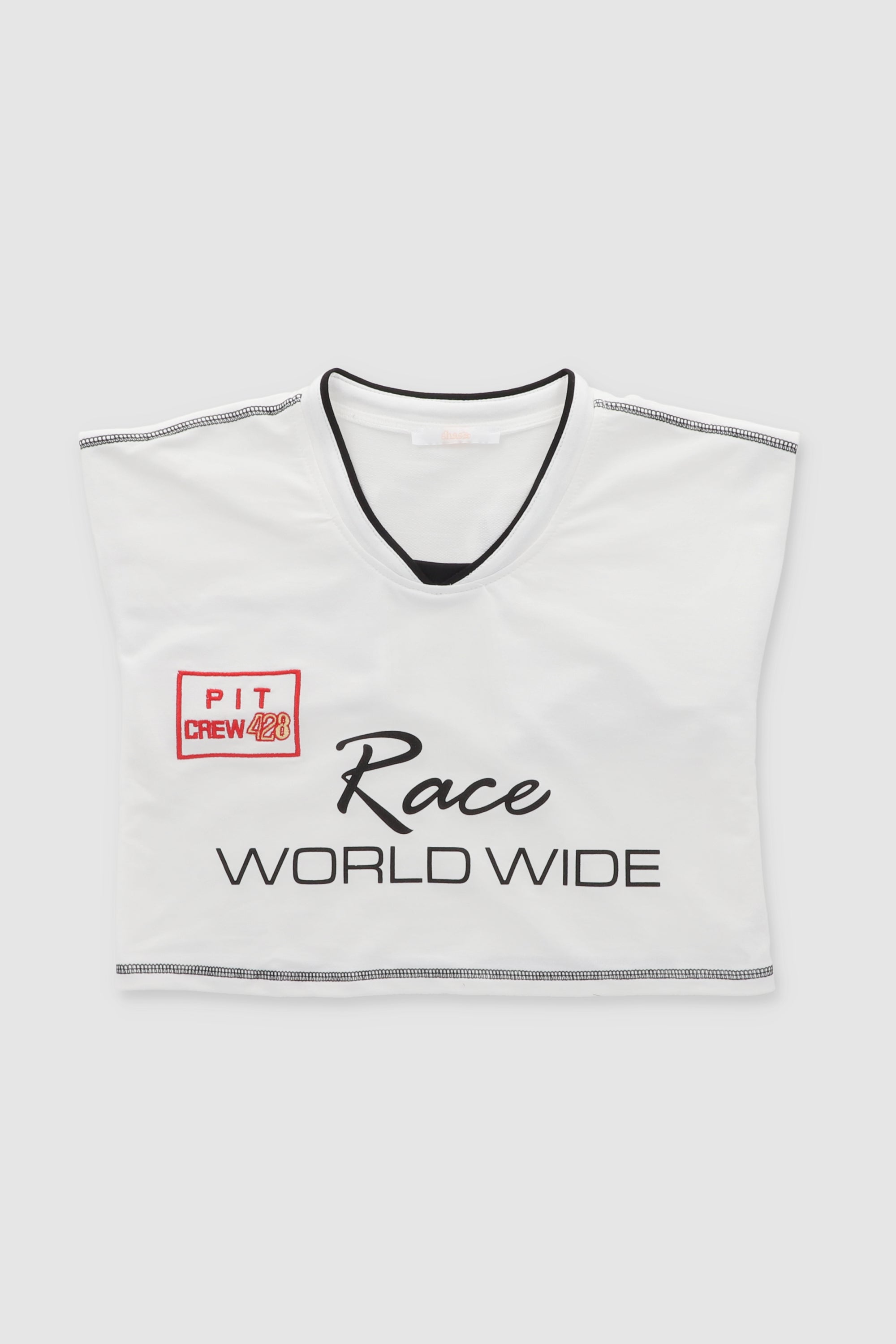 T-shirt carrera de coches estampada