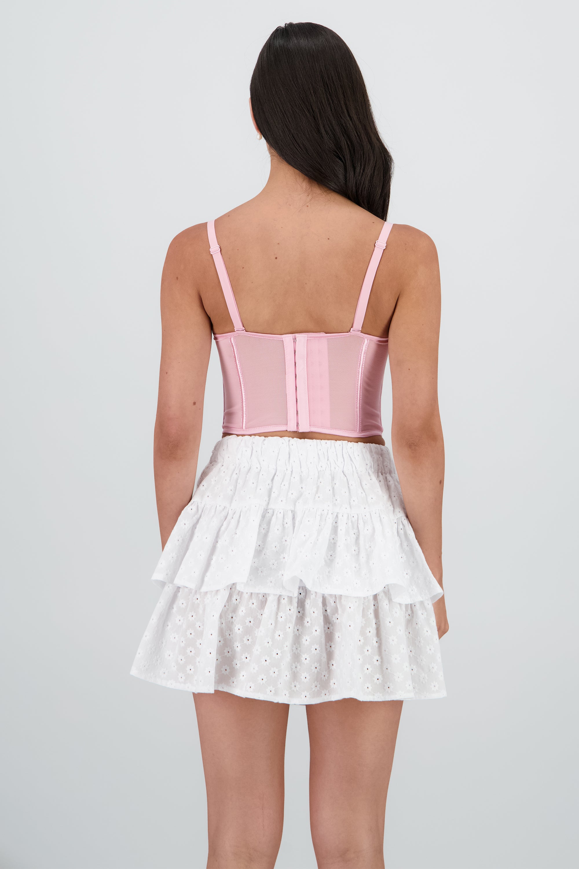 Corset varillas detalle plisado copas