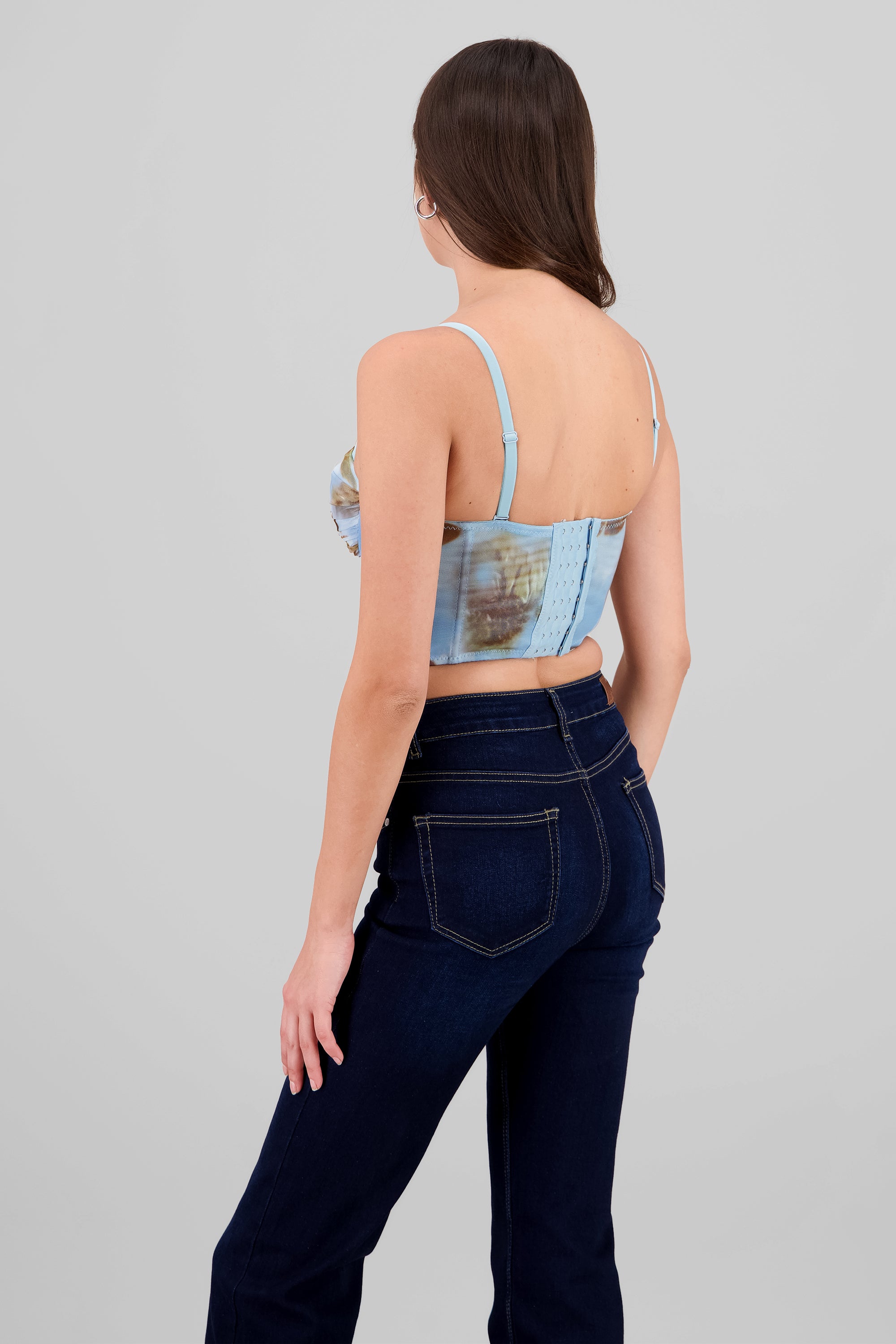 Corset mesh degradado detalle copas