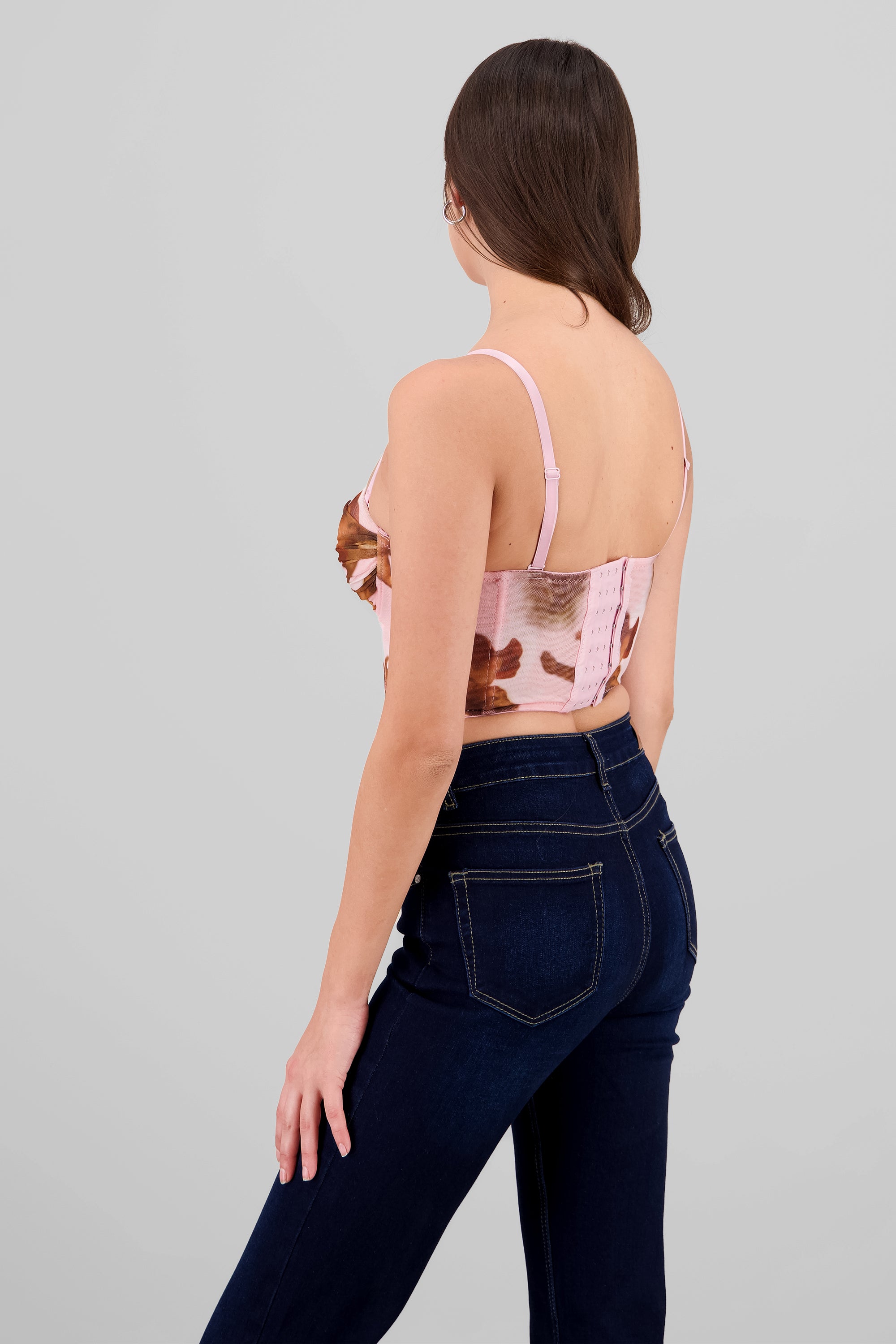 Corset mesh degradado detalle copas