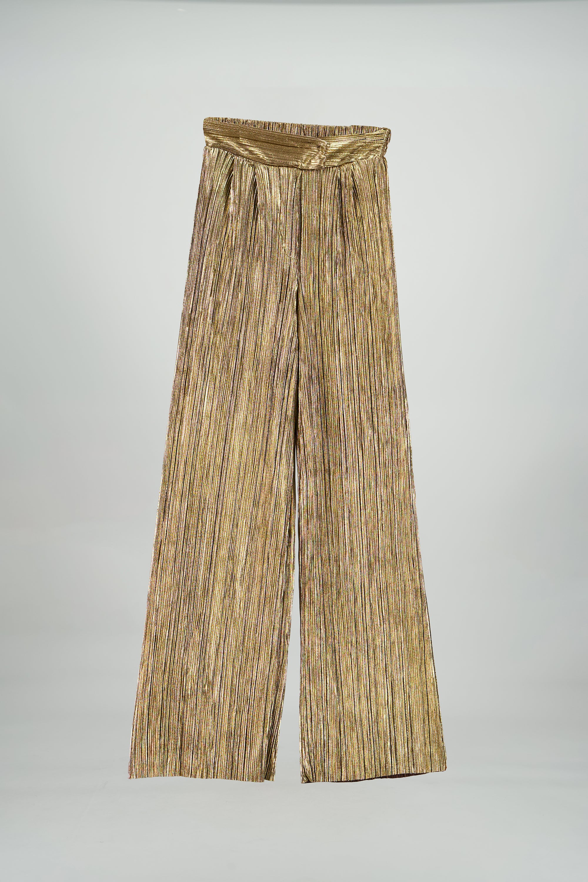 Pantalon textura brillo