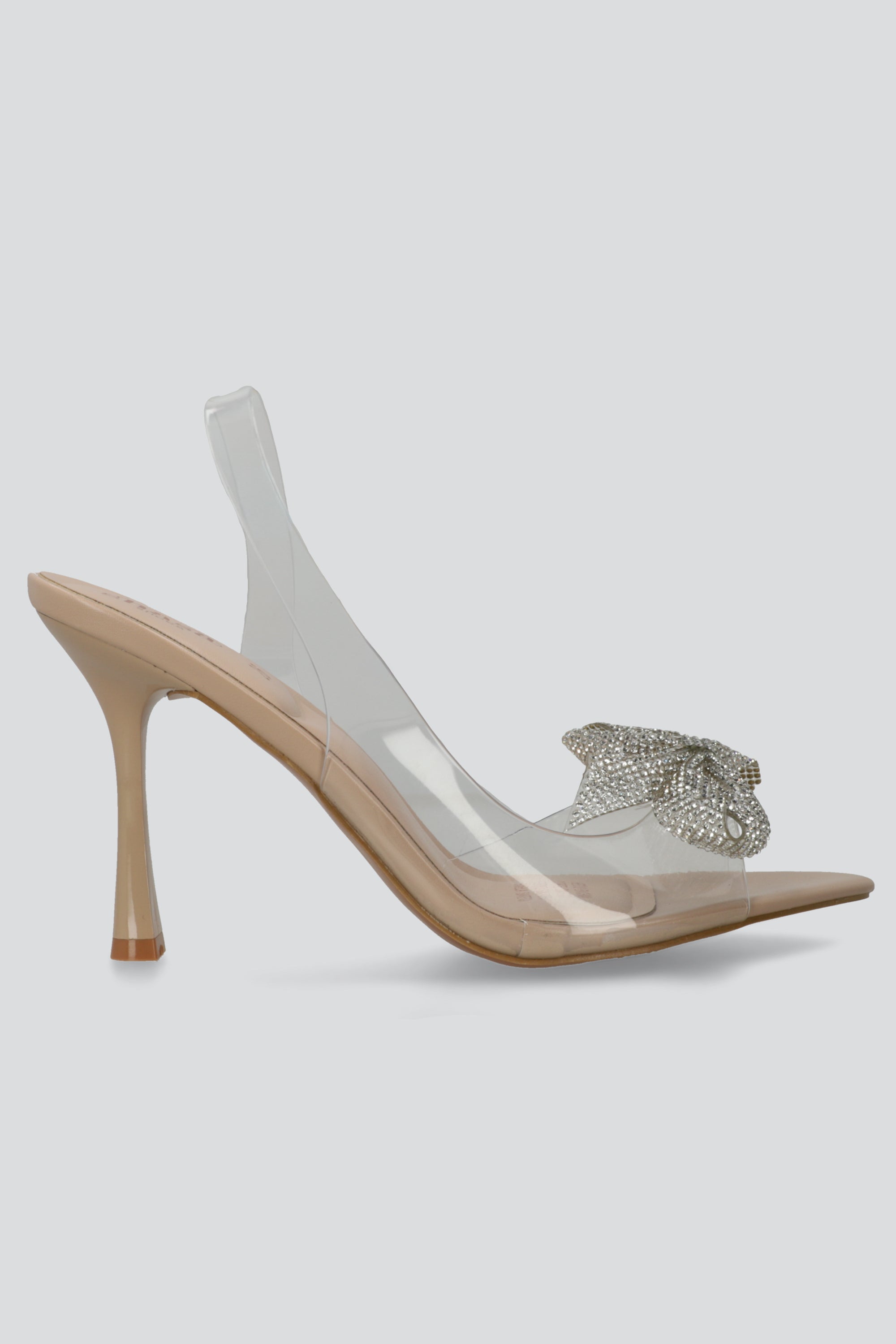 Tacon transparente moño brillos - Main Image