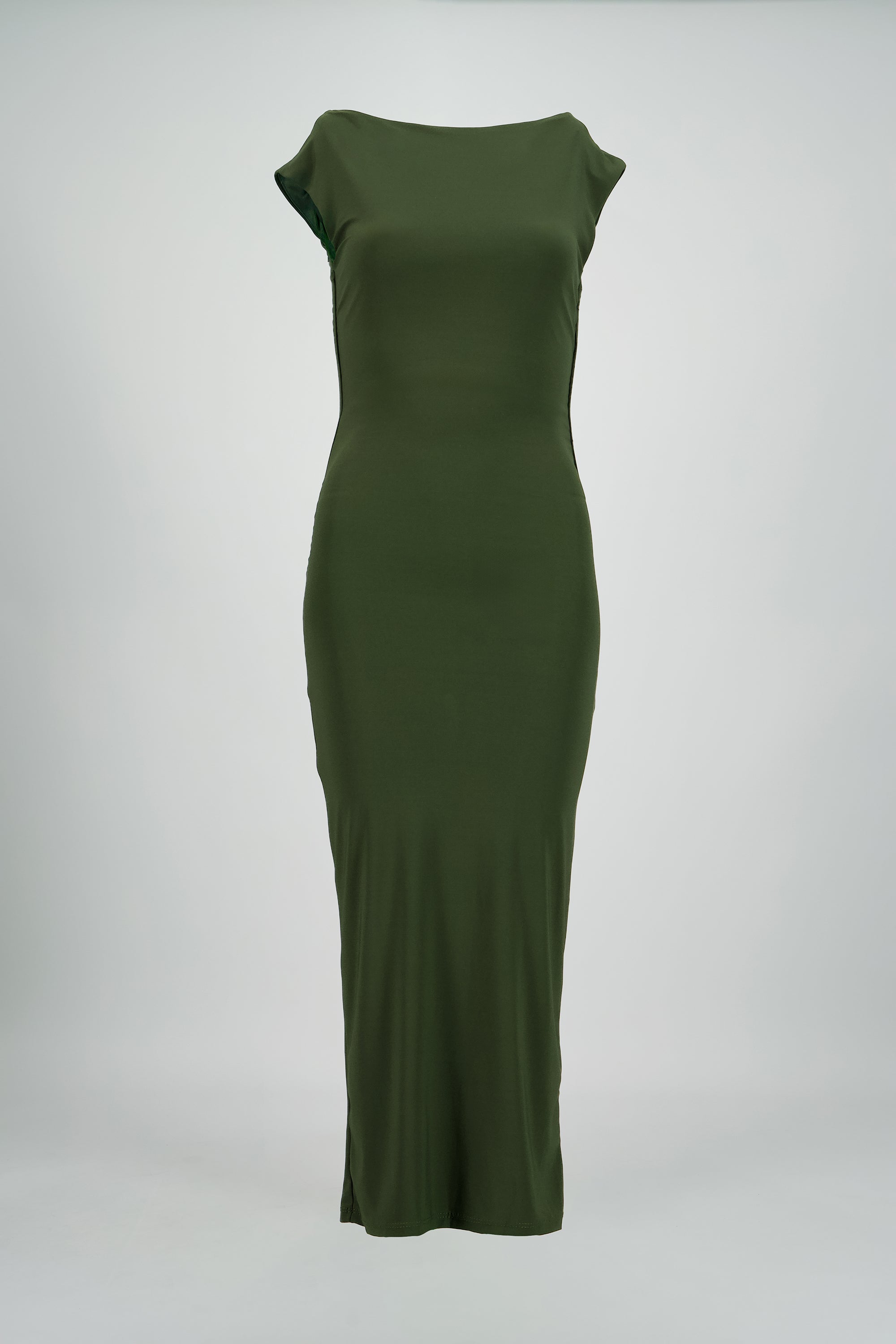 Vestido drapeado sin mangas