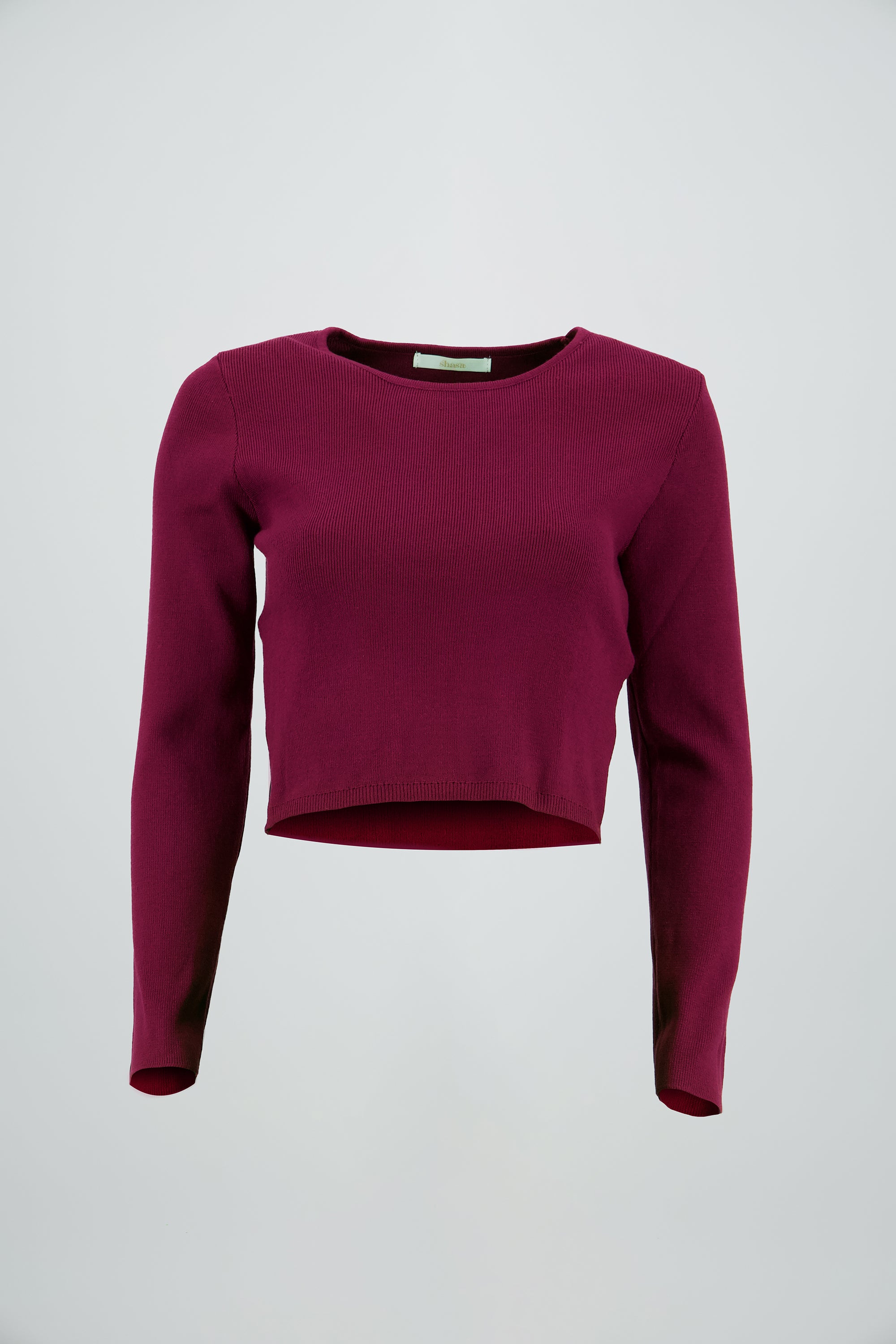 Sueter tejido cuello redondo