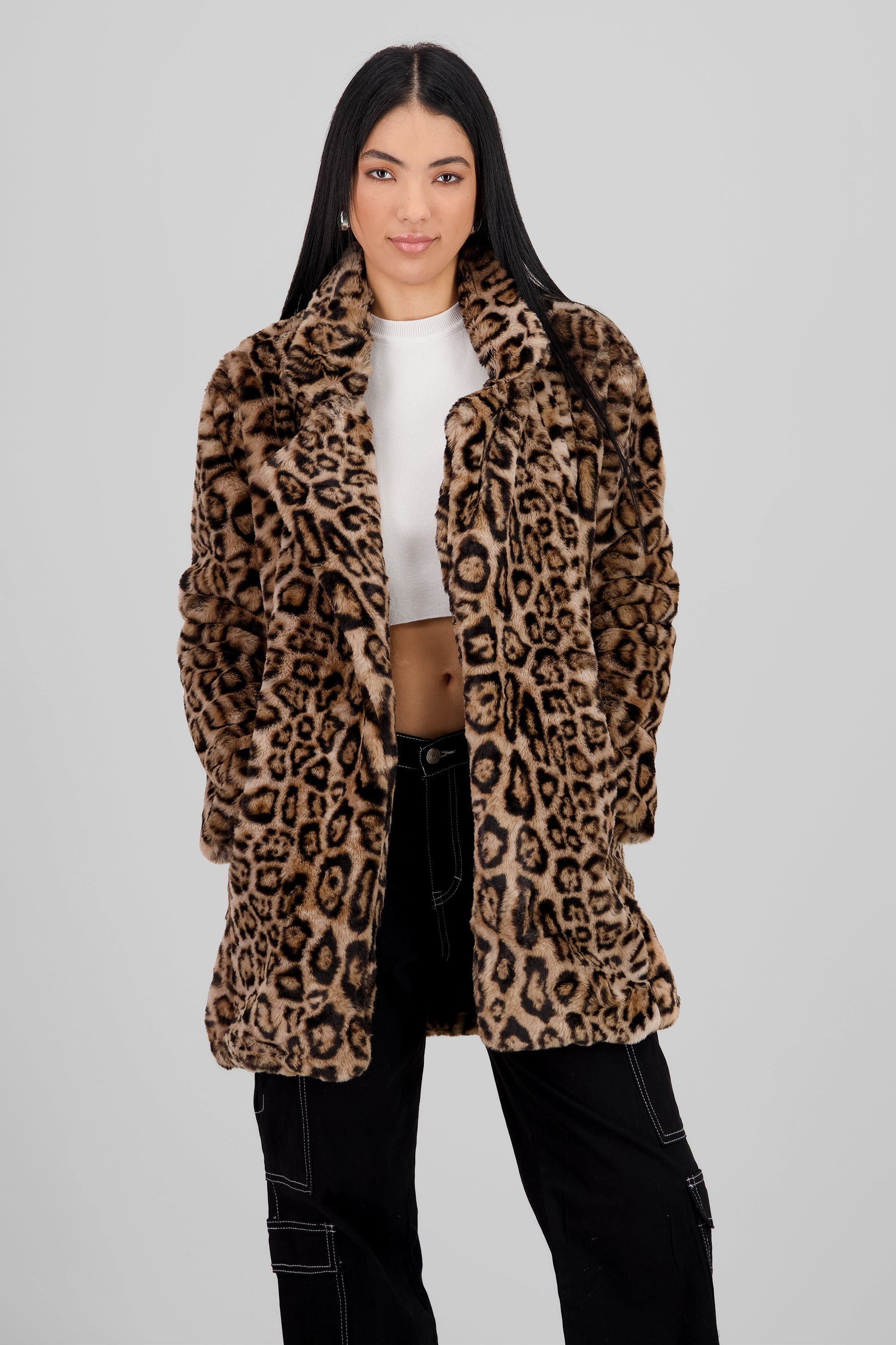 Animal Print Estampados Para Chamarras Abrigo De Pelo Sintético