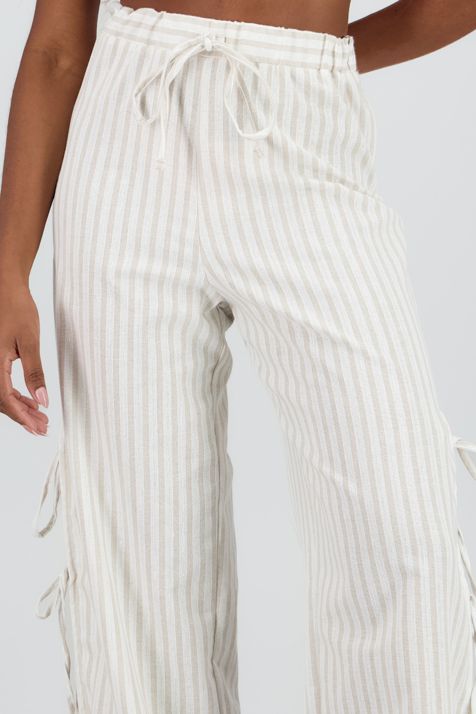 Pantalon fluido rayas