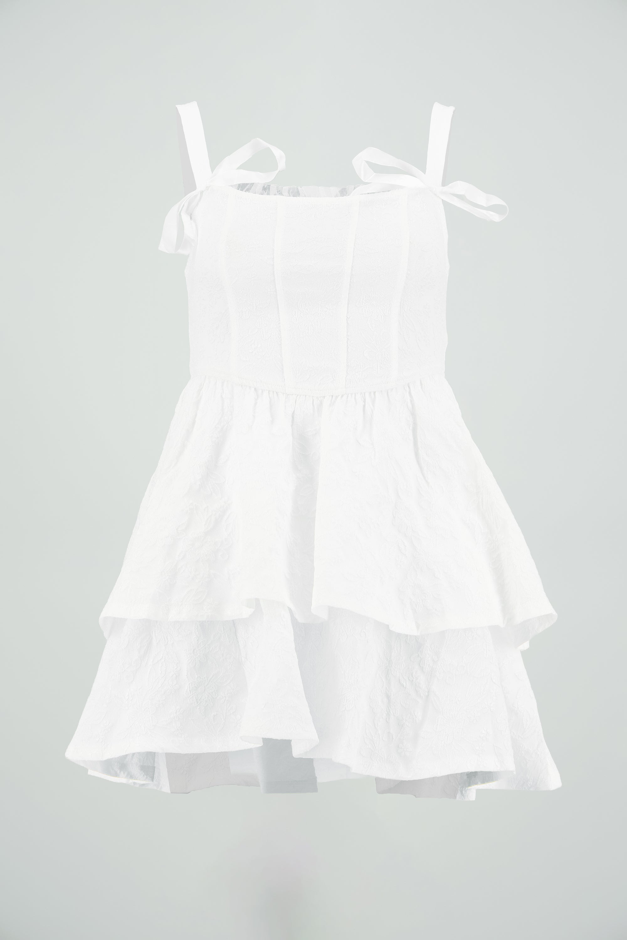 Vestido liso textura monos