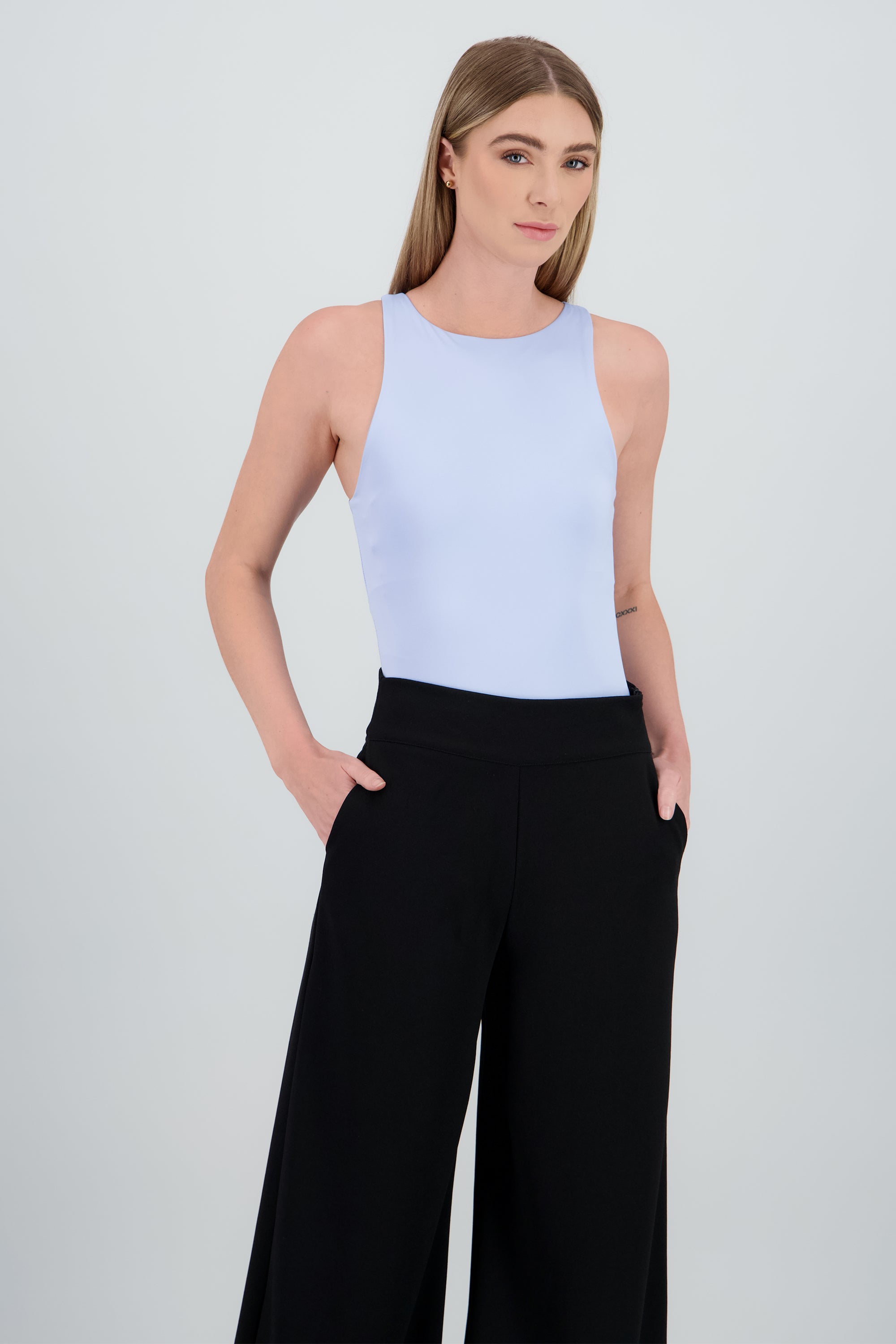 Bodysuit halter AZUL CIELO