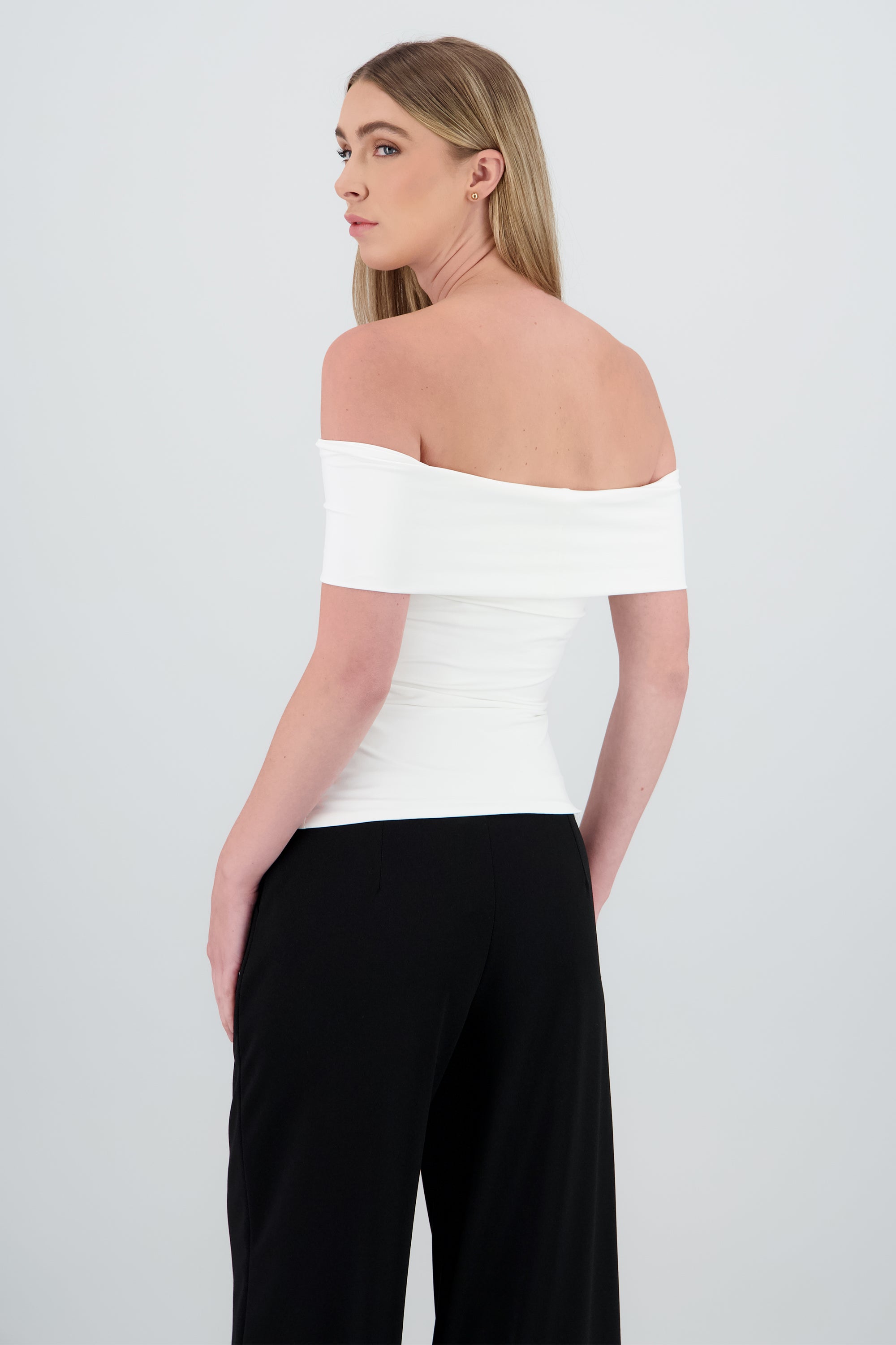 Top liso flap HUESO