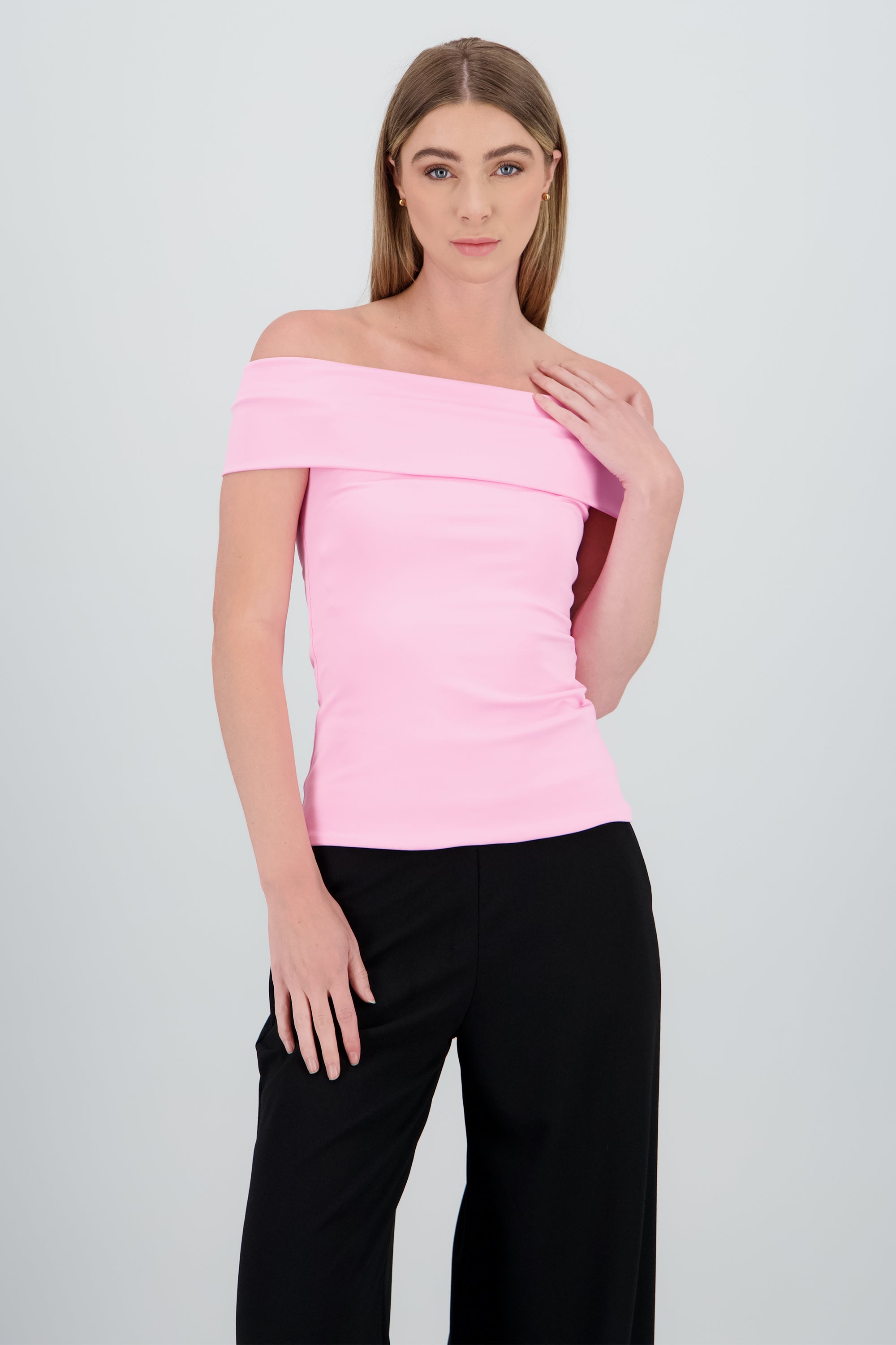 Top liso flap ROSA PASTEL