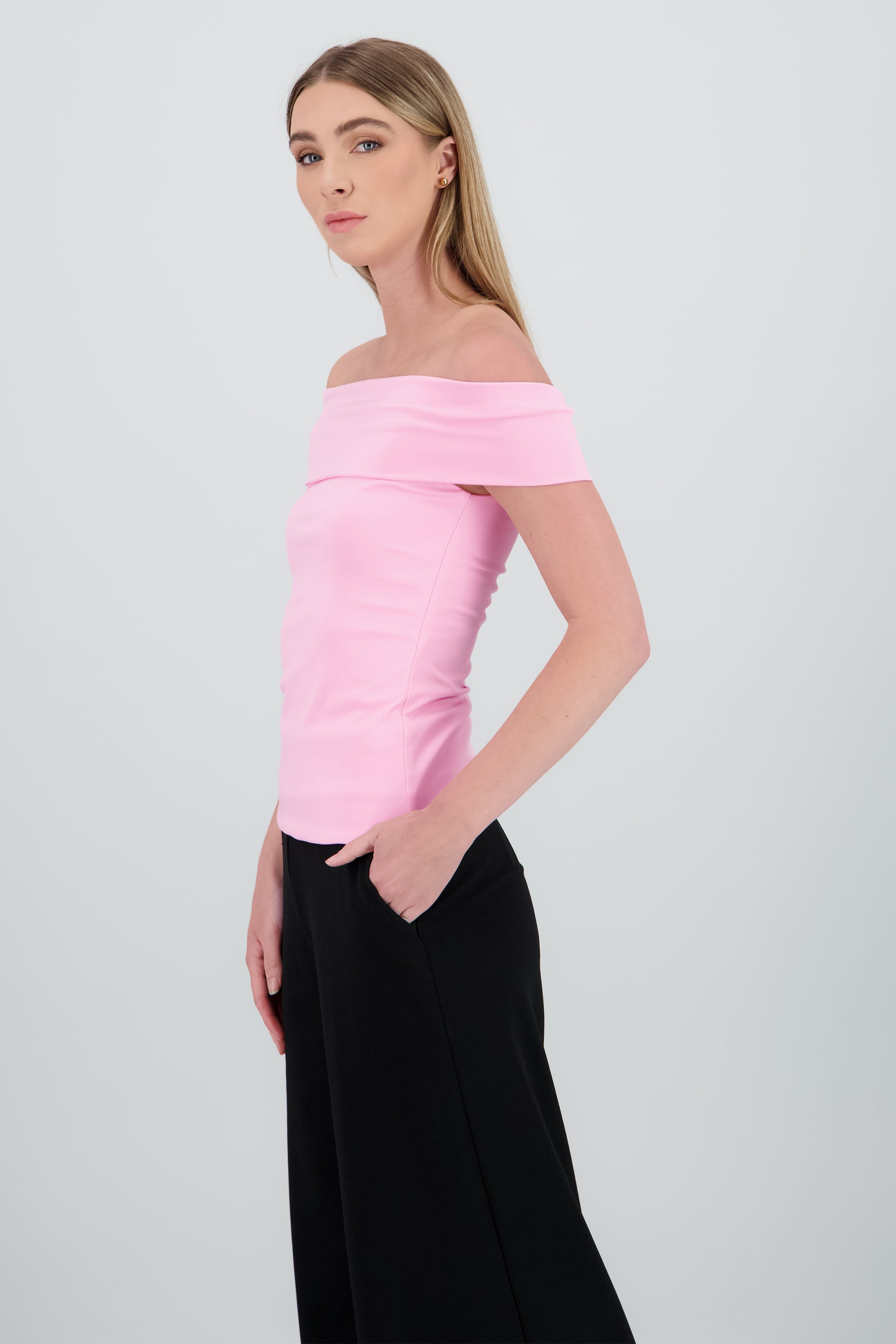 Top liso flap ROSA PASTEL