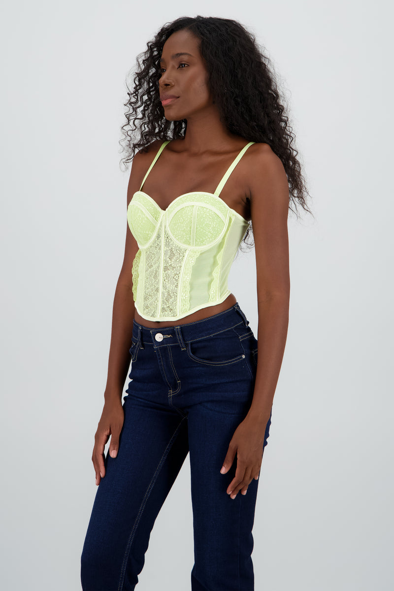 Corset con copas liso