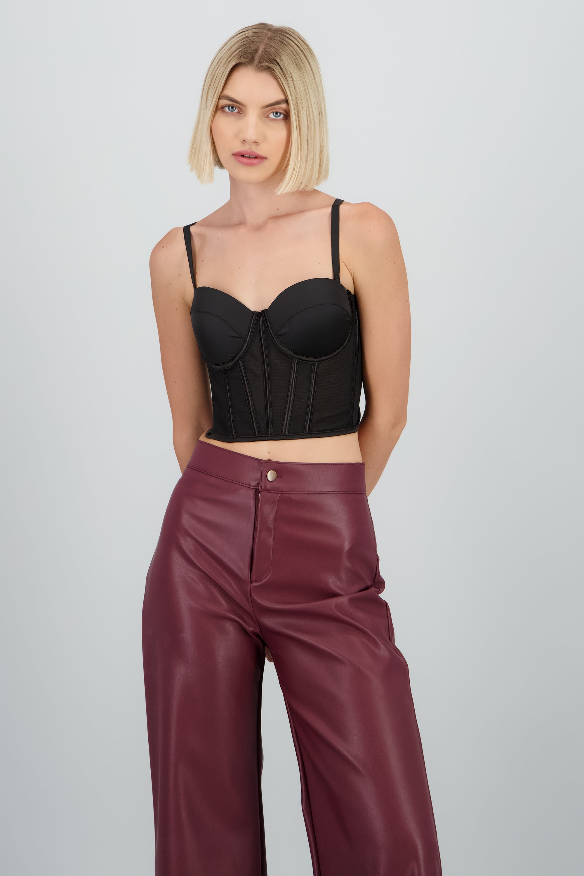 Corset copas detalle transparencia - Main Image