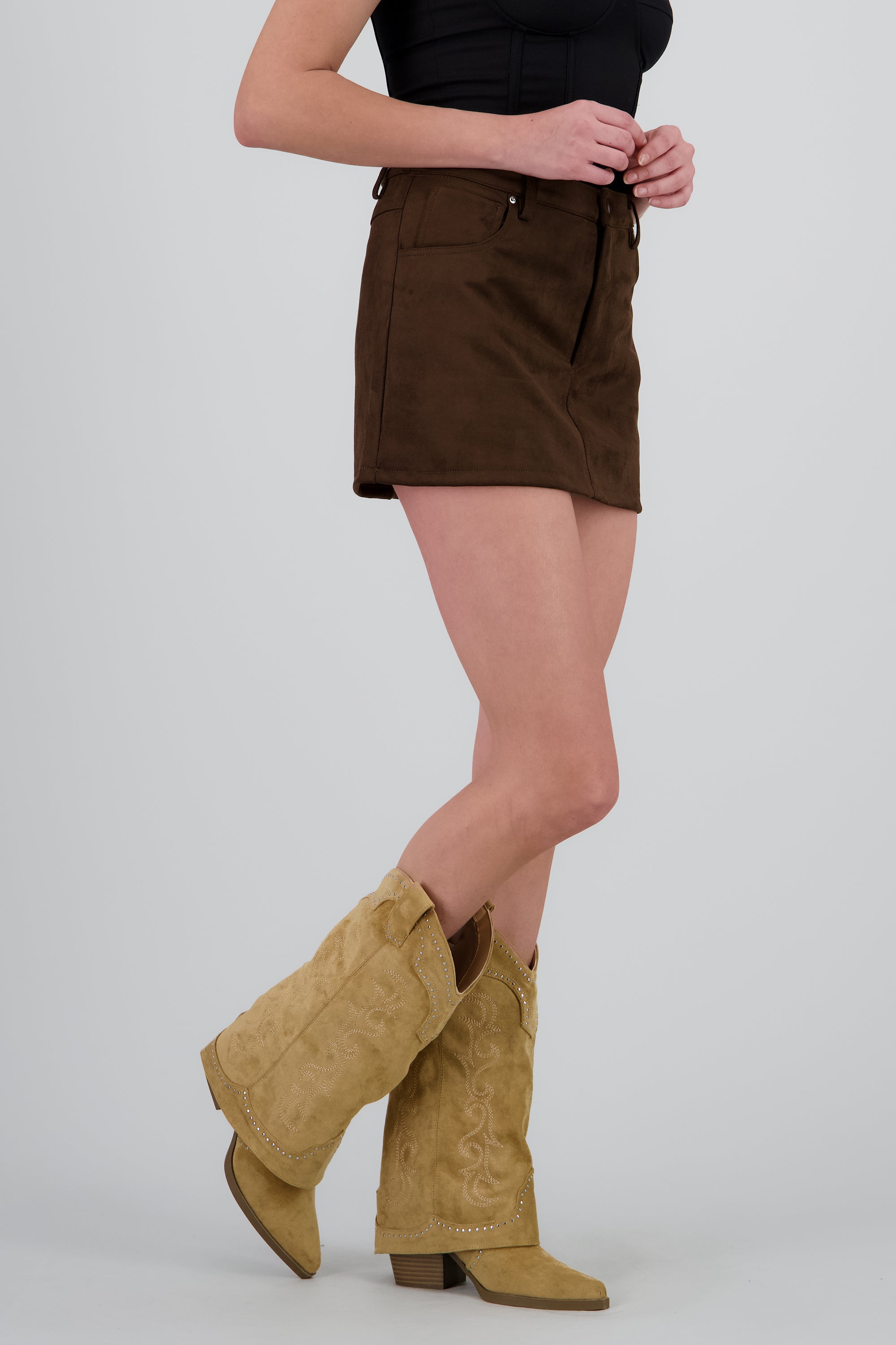 Bota vaquera funda suede