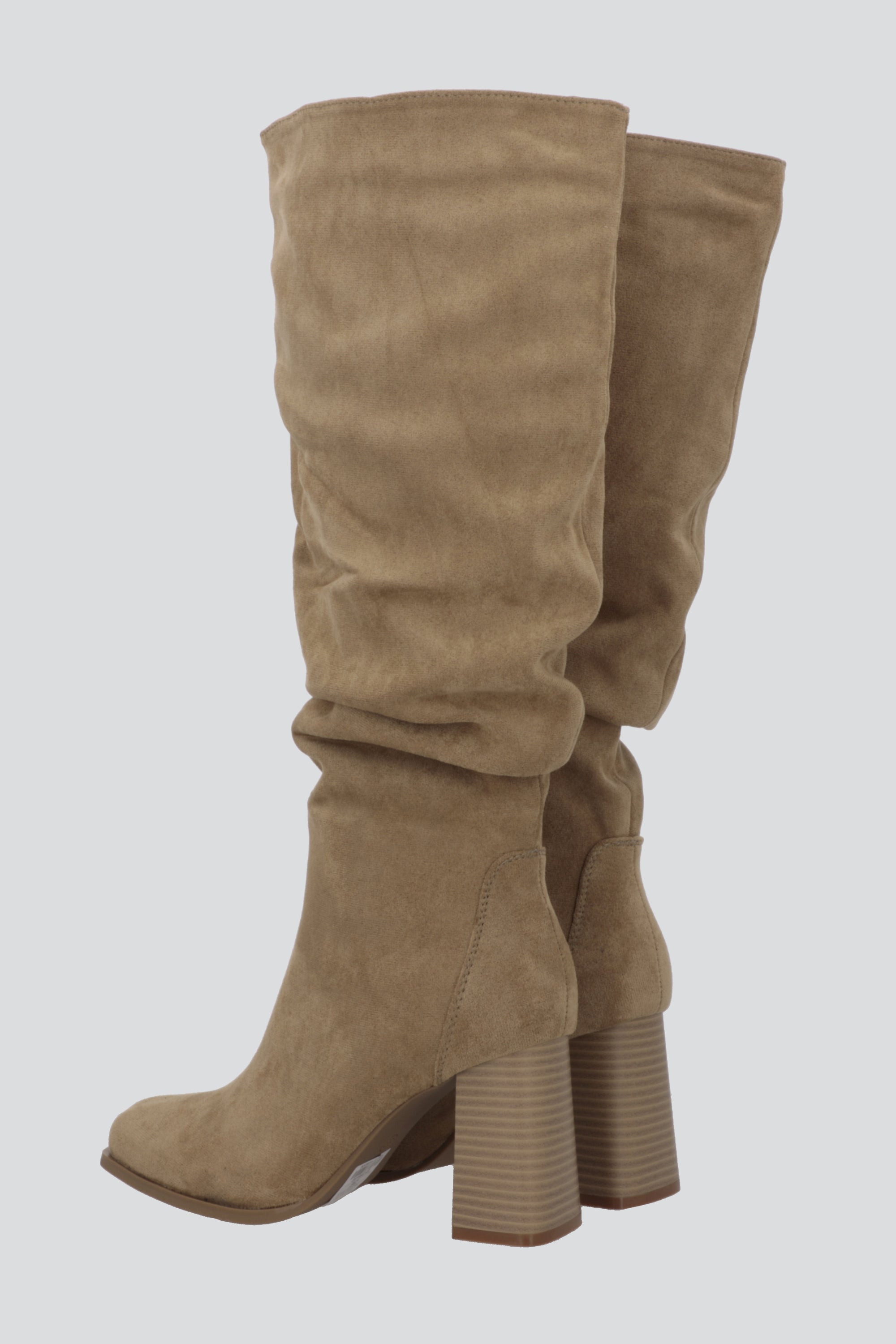 Bota alta slouchy suede