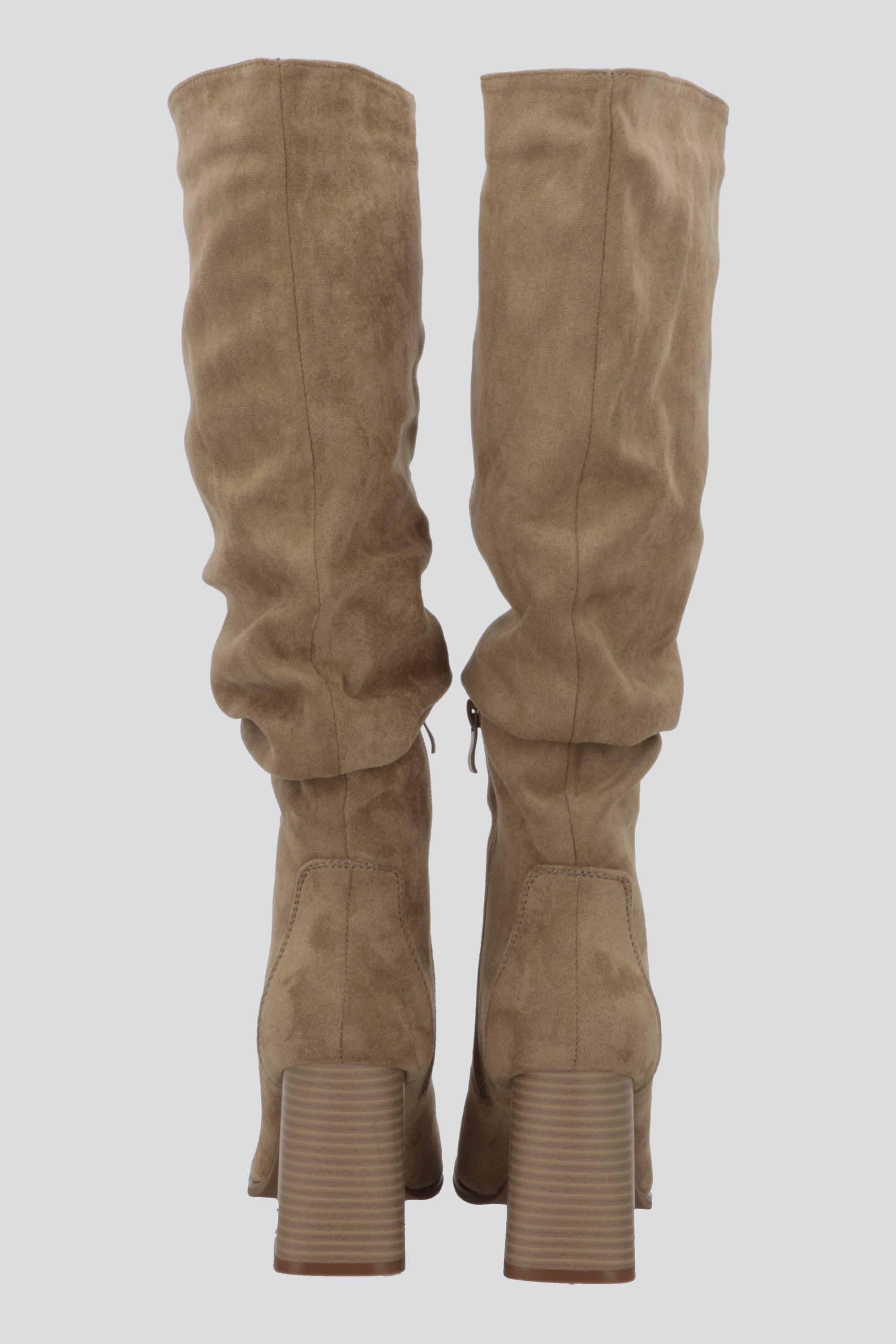 Bota alta slouchy suede