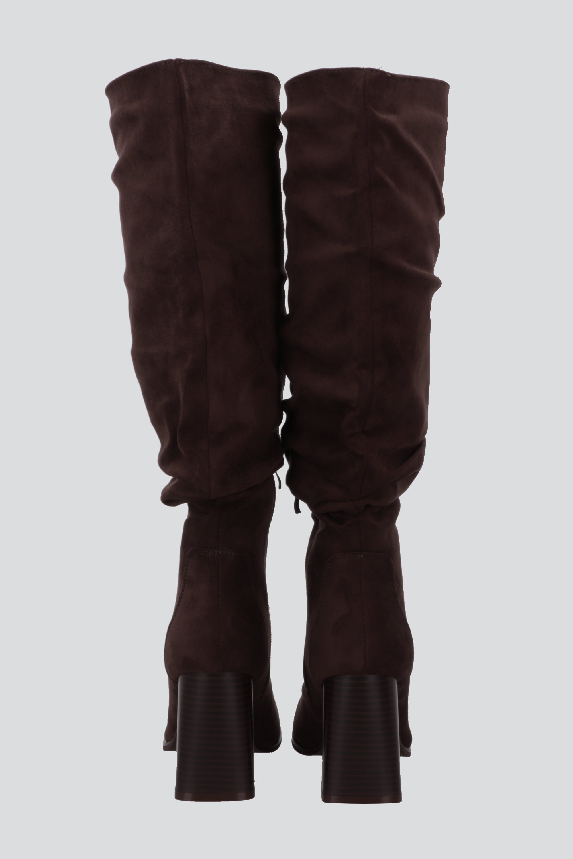 Bota alta slouchy suede