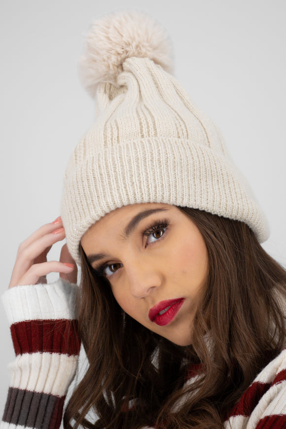 Beanie jaspe lurex