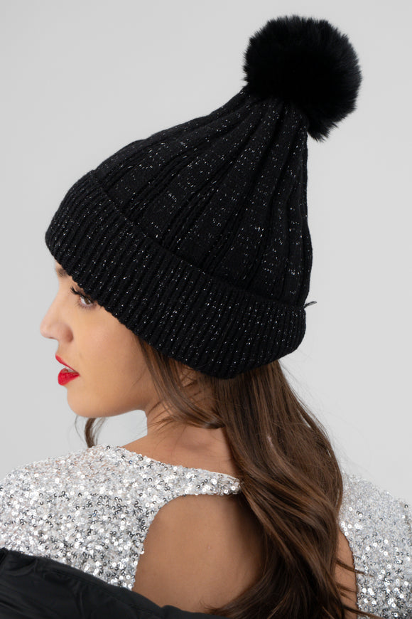Beanie jaspe lurex